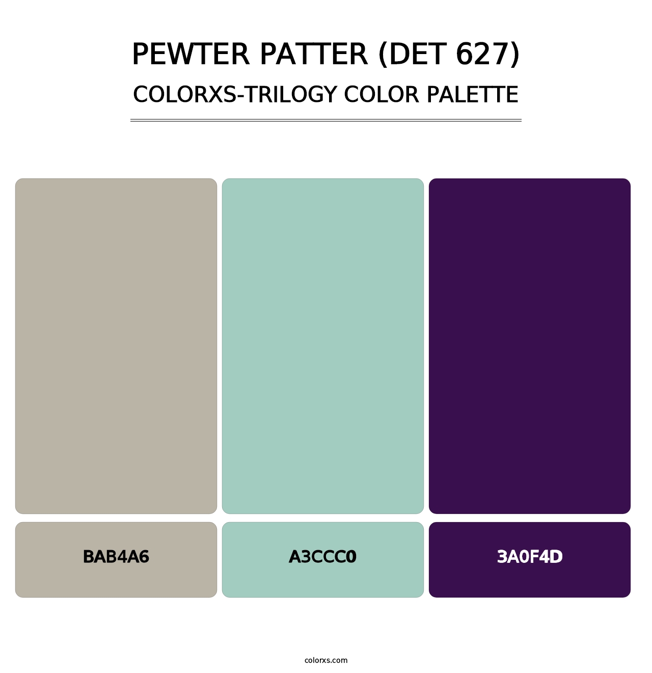 Pewter Patter (DET 627) - Colorxs Trilogy Palette