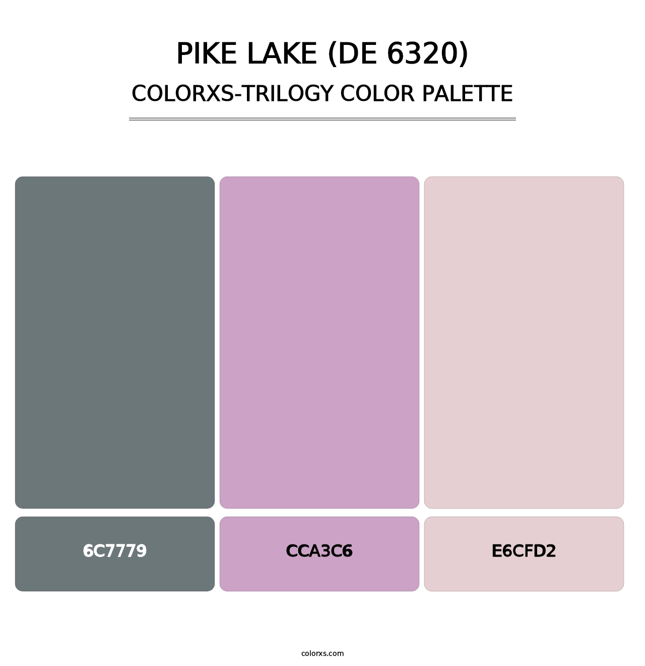Pike Lake (DE 6320) - Colorxs Trilogy Palette