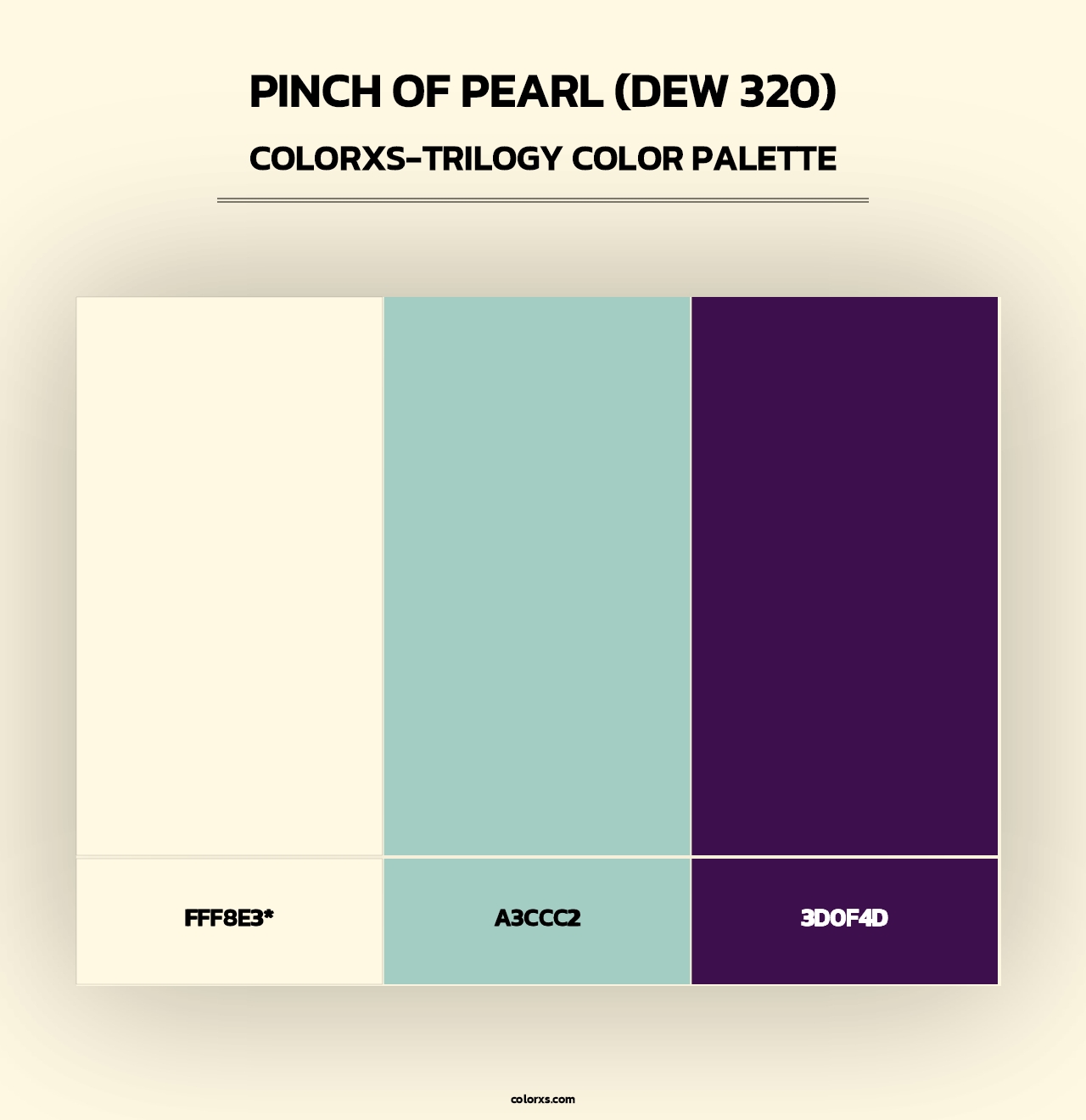 Pinch of Pearl (DEW 320) - Colorxs Trilogy Palette