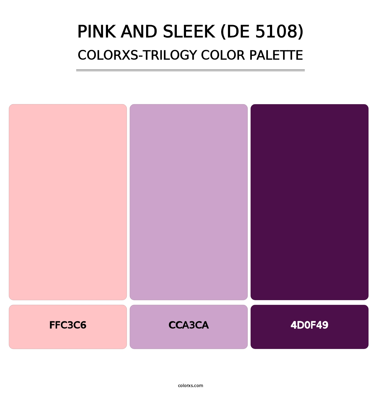 Pink and Sleek (DE 5108) - Colorxs Trilogy Palette