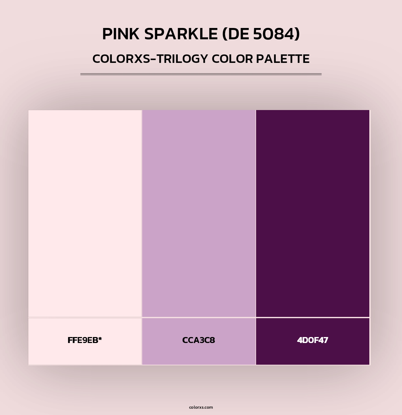 Pink Sparkle (DE 5084) - Colorxs Trilogy Palette
