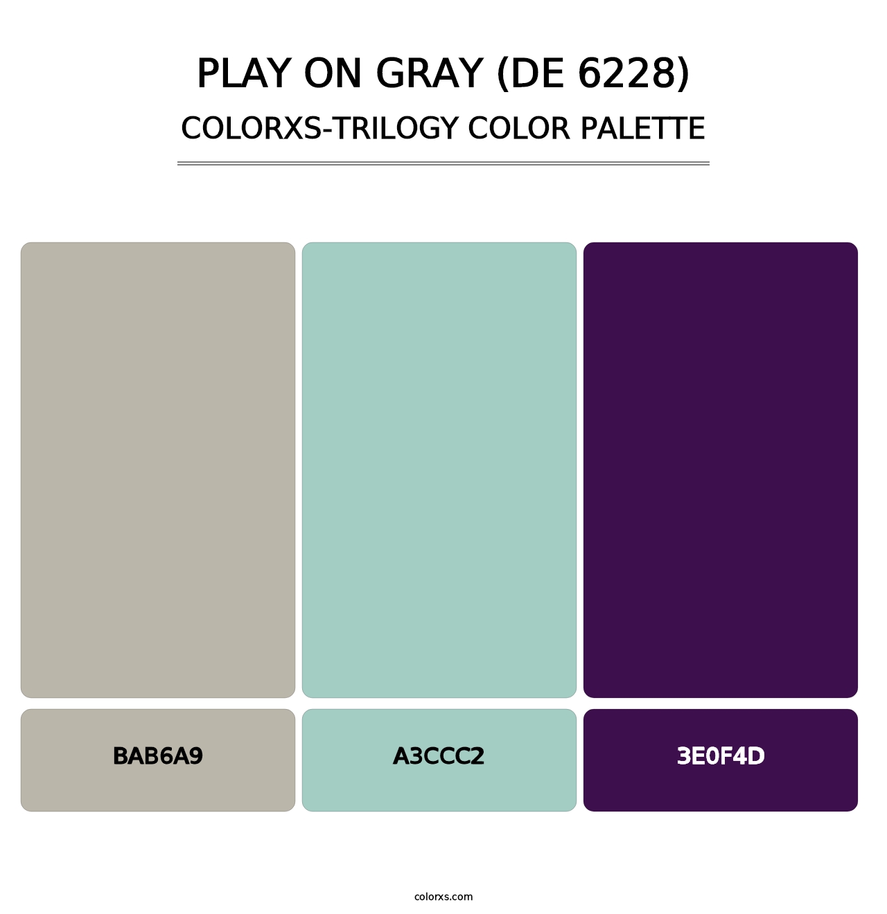 Play on Gray (DE 6228) - Colorxs Trilogy Palette