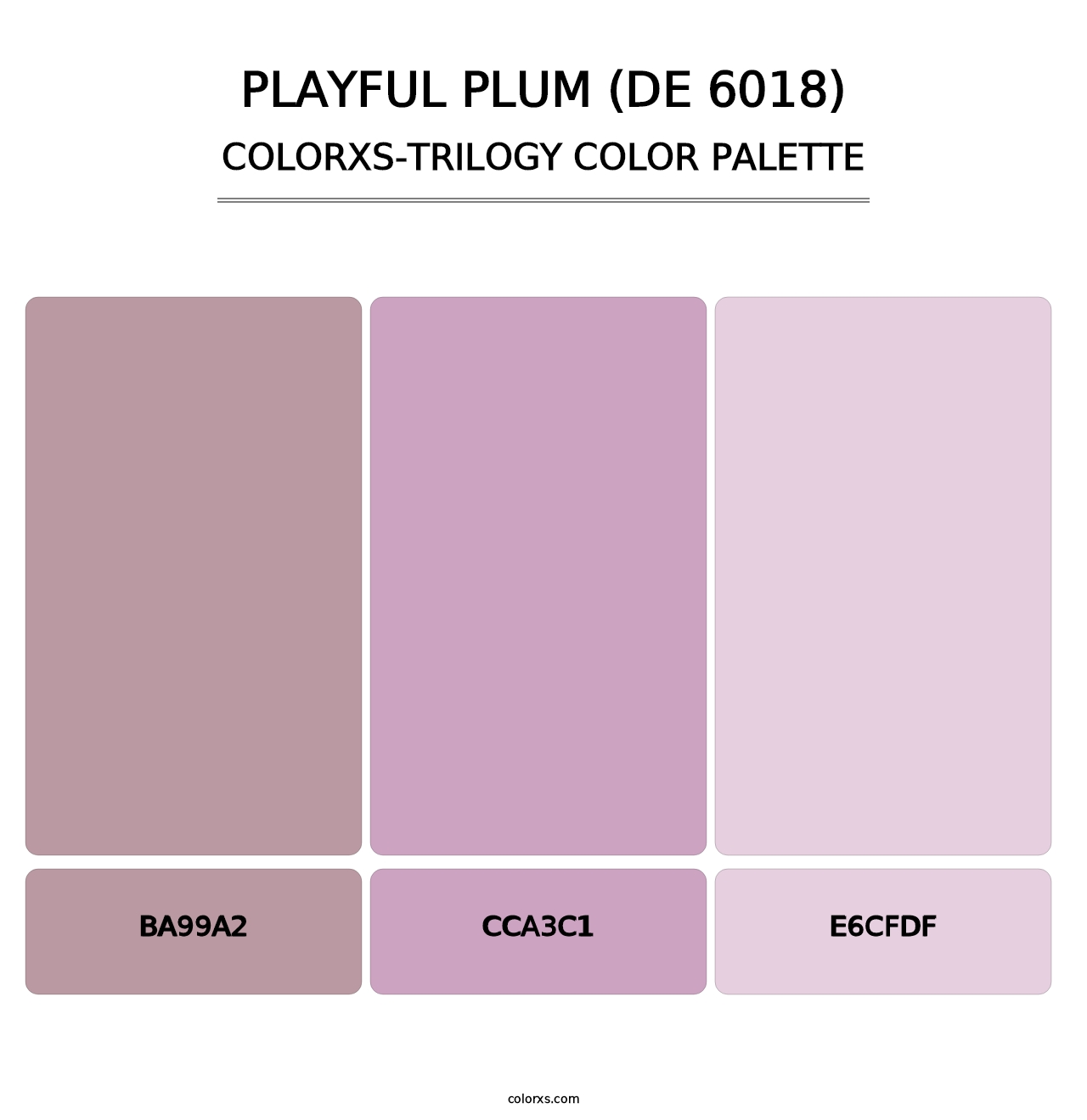 Playful Plum (DE 6018) - Colorxs Trilogy Palette