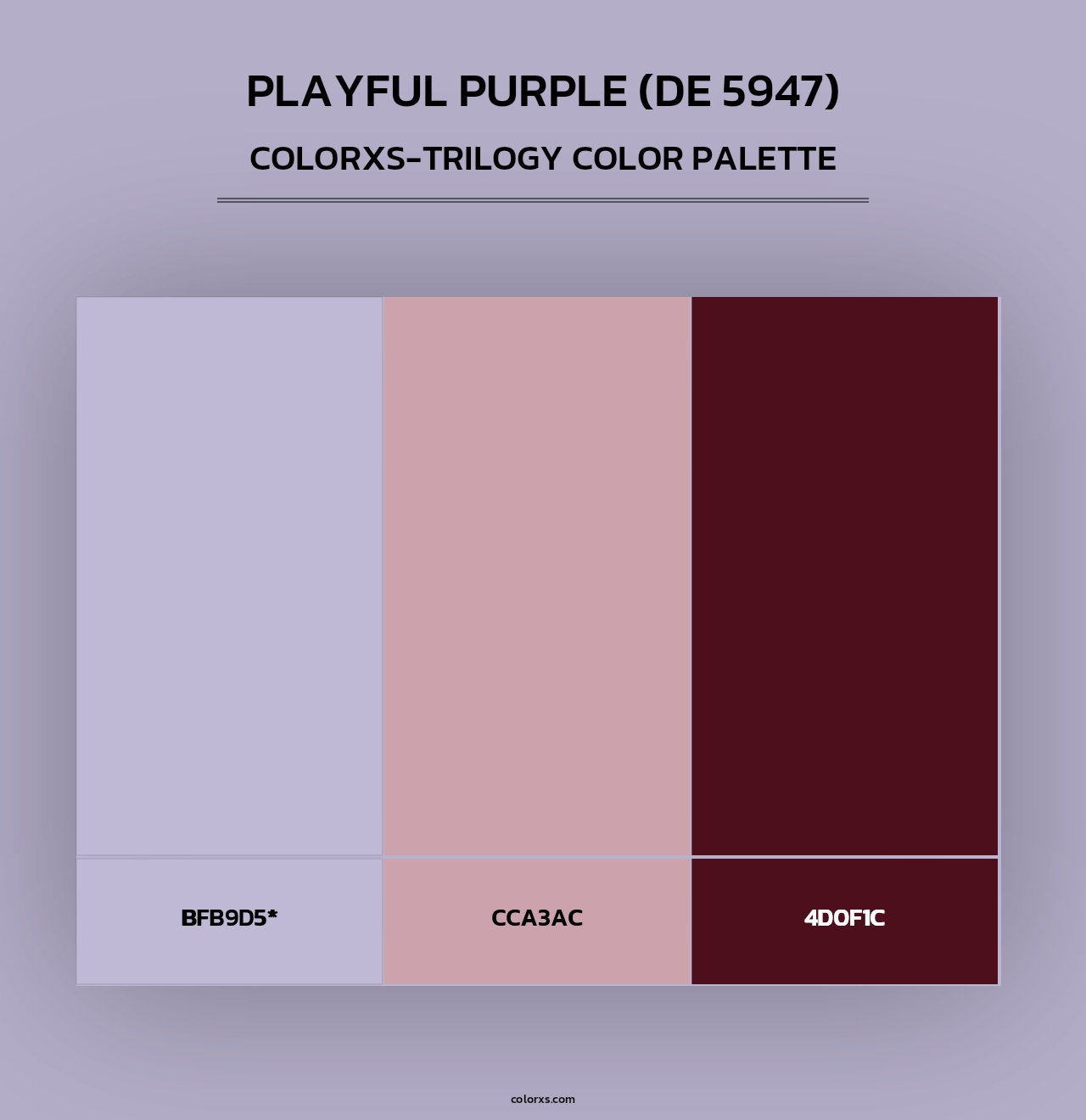 Playful Purple (DE 5947) - Colorxs Trilogy Palette