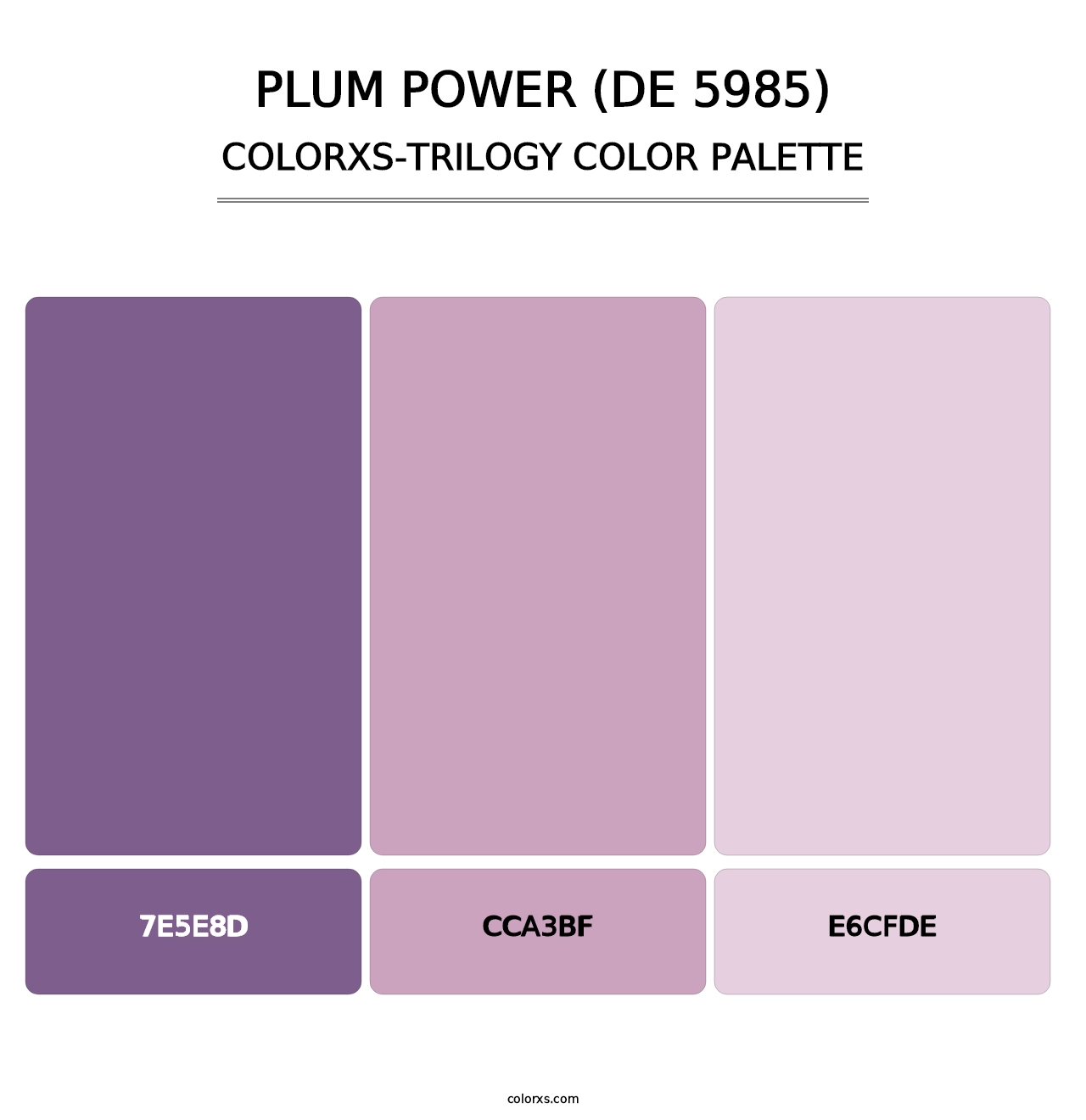 Plum Power (DE 5985) - Colorxs Trilogy Palette