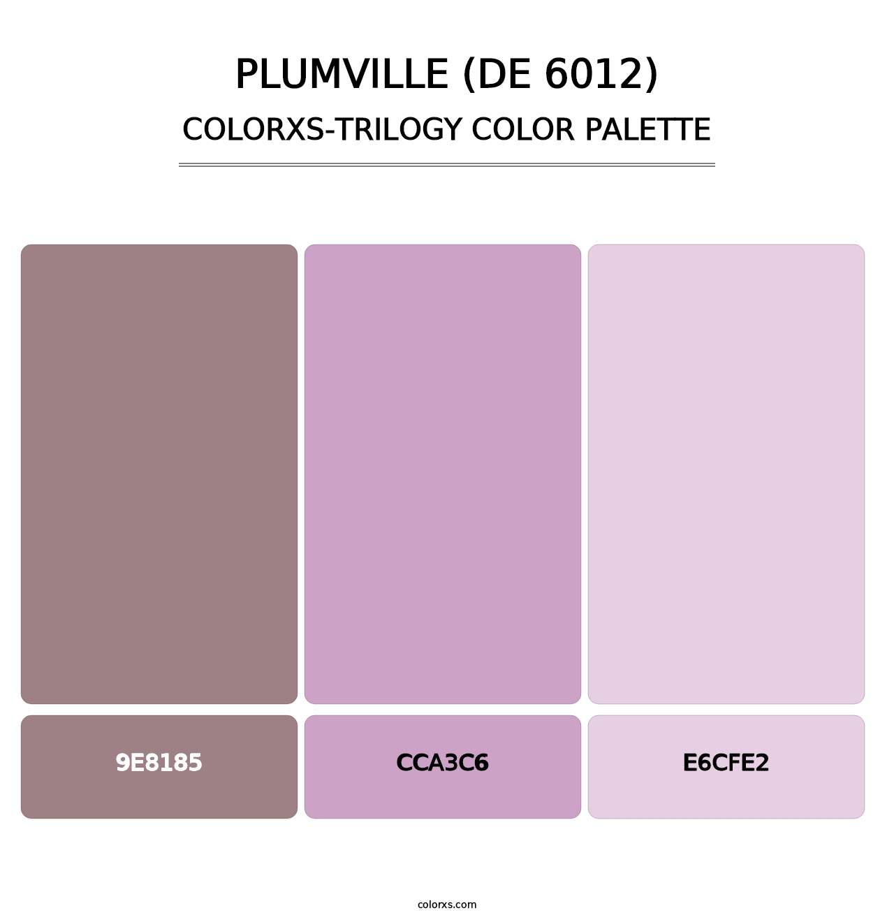 Plumville (DE 6012) - Colorxs Trilogy Palette