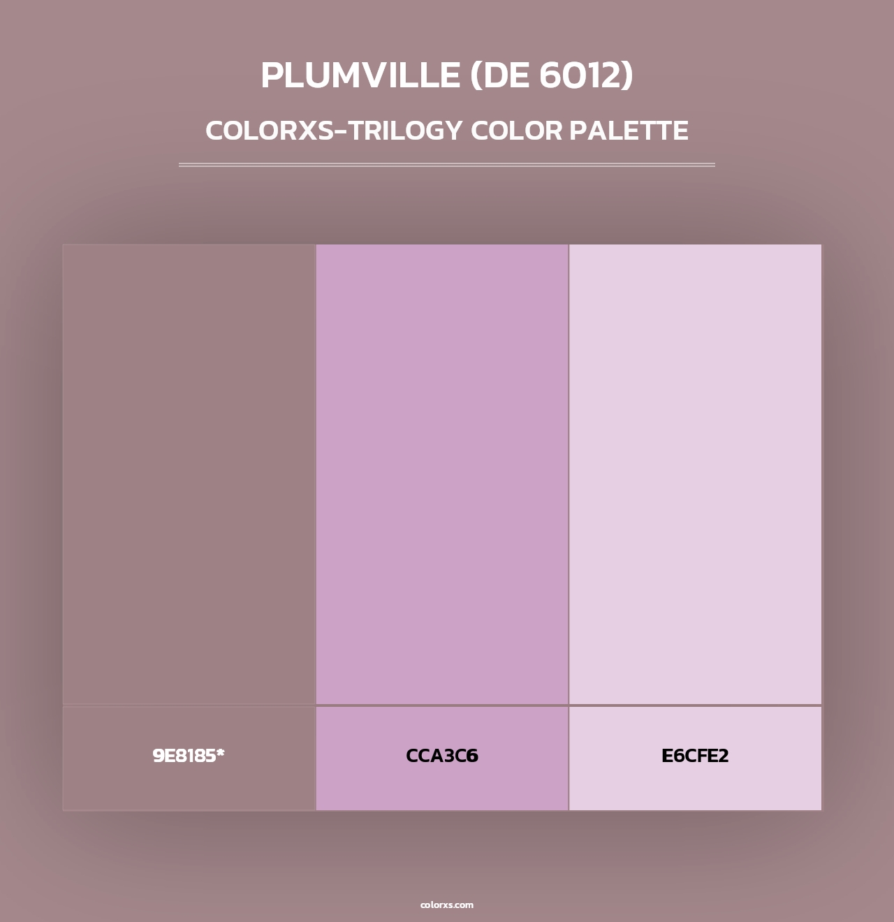 Plumville (DE 6012) - Colorxs Trilogy Palette