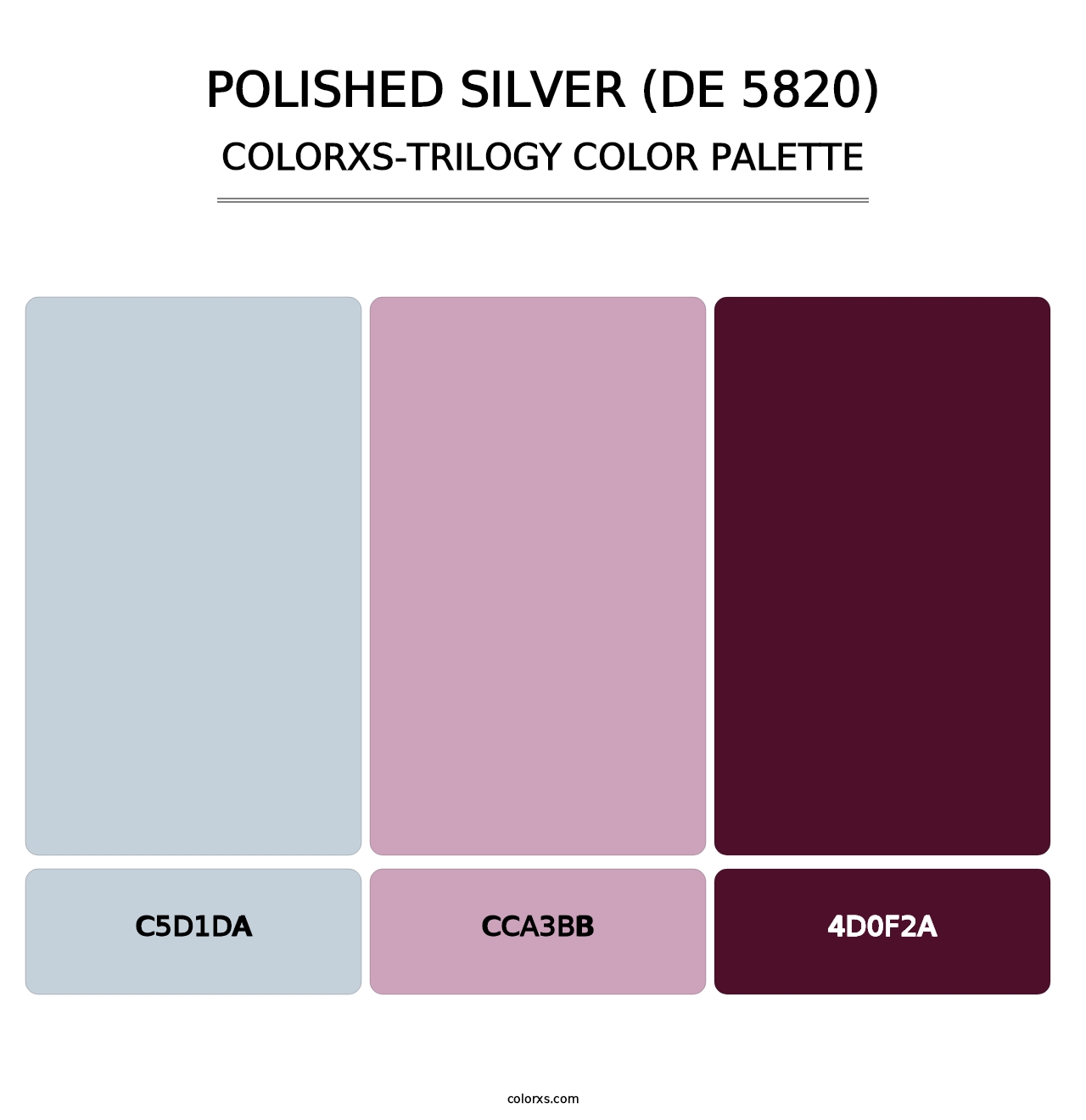 Polished Silver (DE 5820) - Colorxs Trilogy Palette