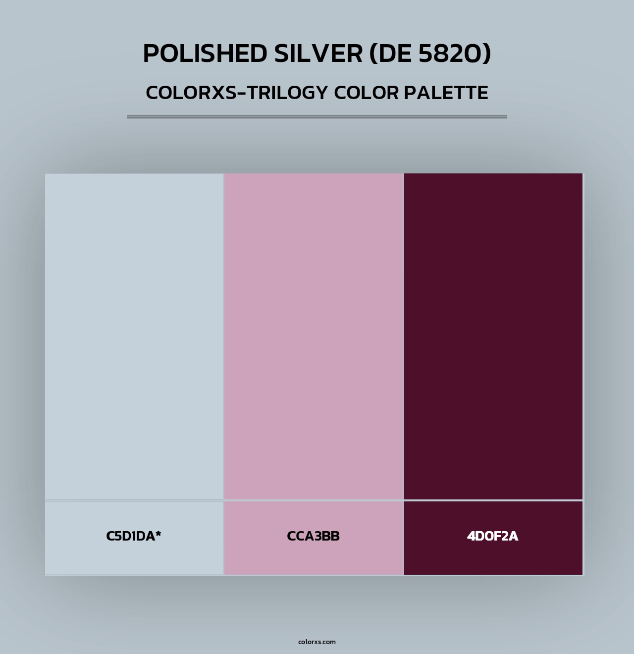 Polished Silver (DE 5820) - Colorxs Trilogy Palette