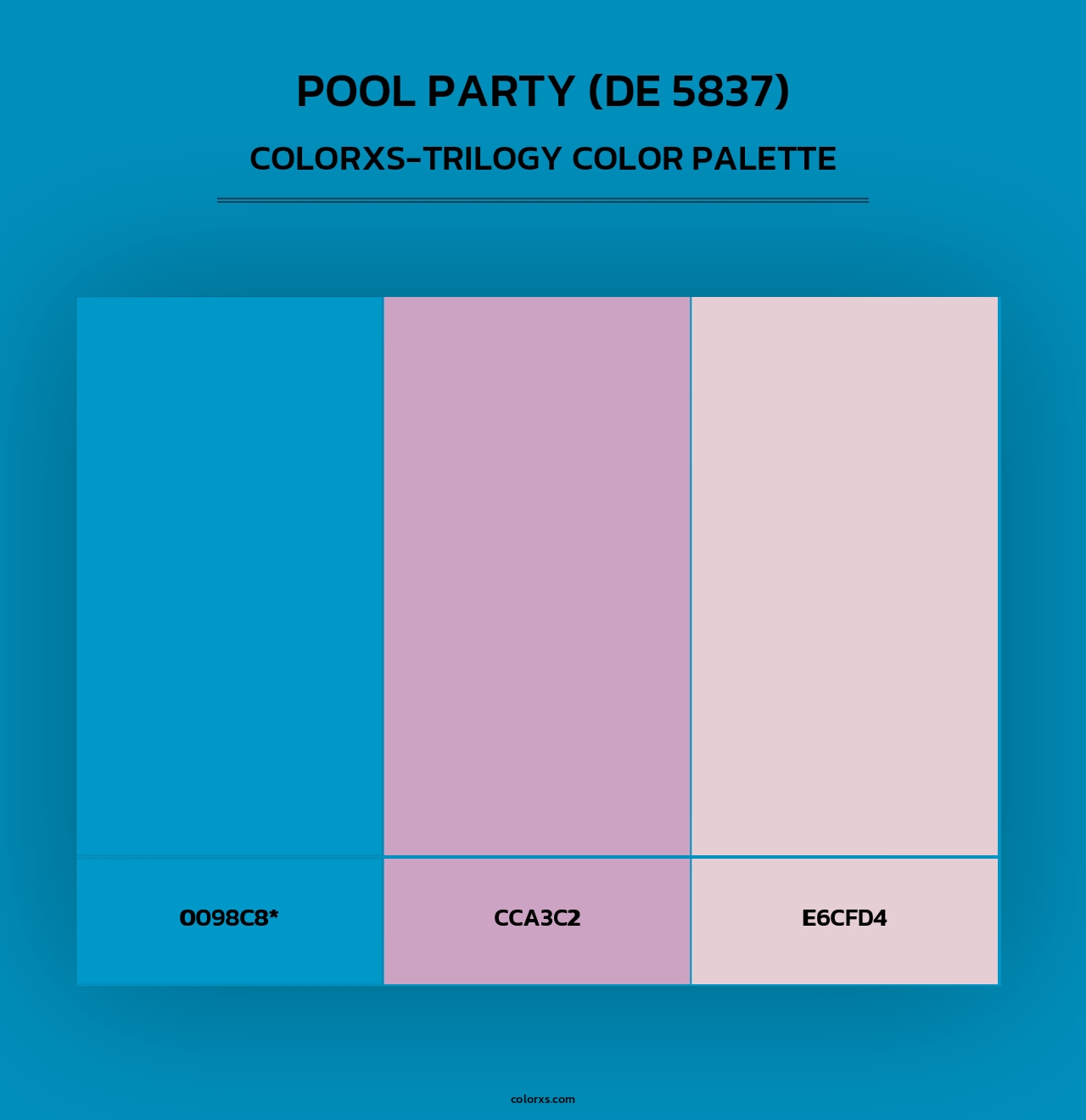 Pool Party (DE 5837) - Colorxs Trilogy Palette