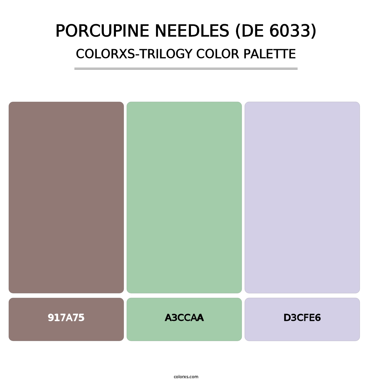 Porcupine Needles (DE 6033) - Colorxs Trilogy Palette
