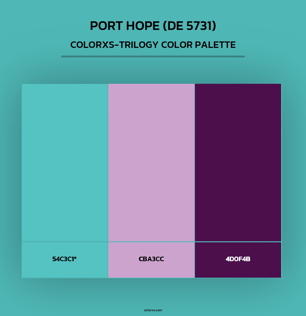 Port Hope (DE 5731) - Colorxs Trilogy Palette