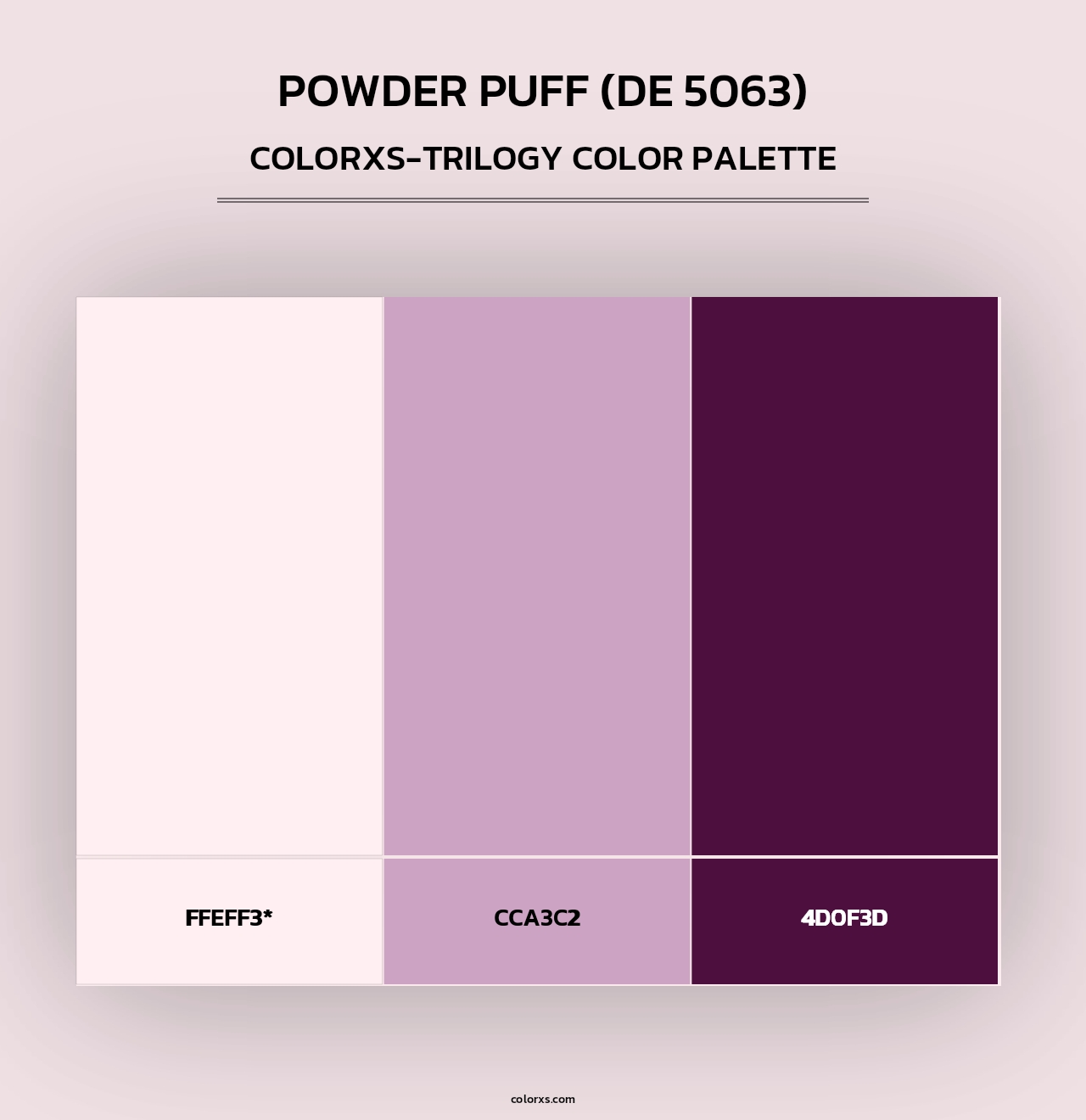 Powder Puff (DE 5063) - Colorxs Trilogy Palette