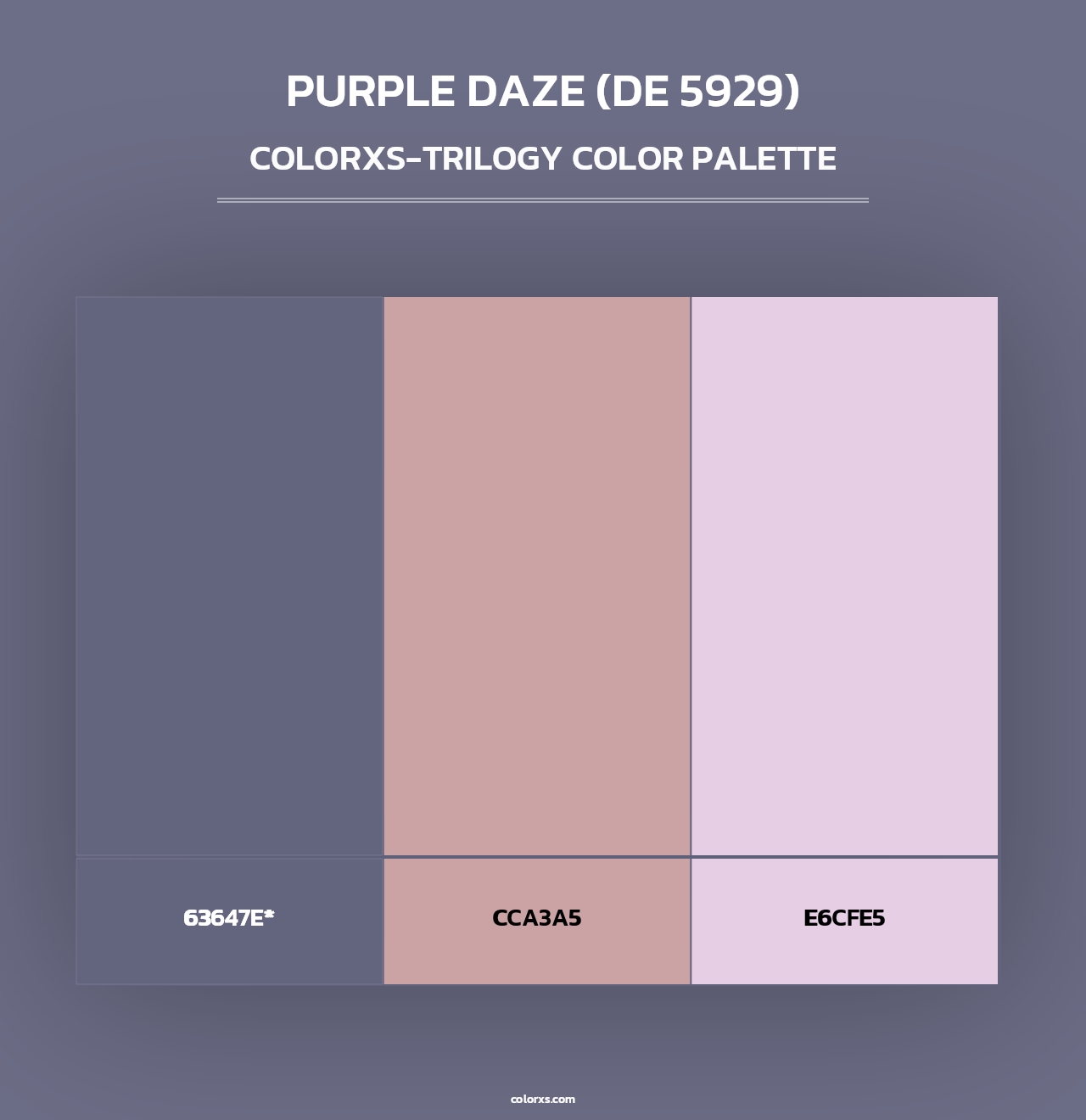 Purple Daze (DE 5929) - Colorxs Trilogy Palette