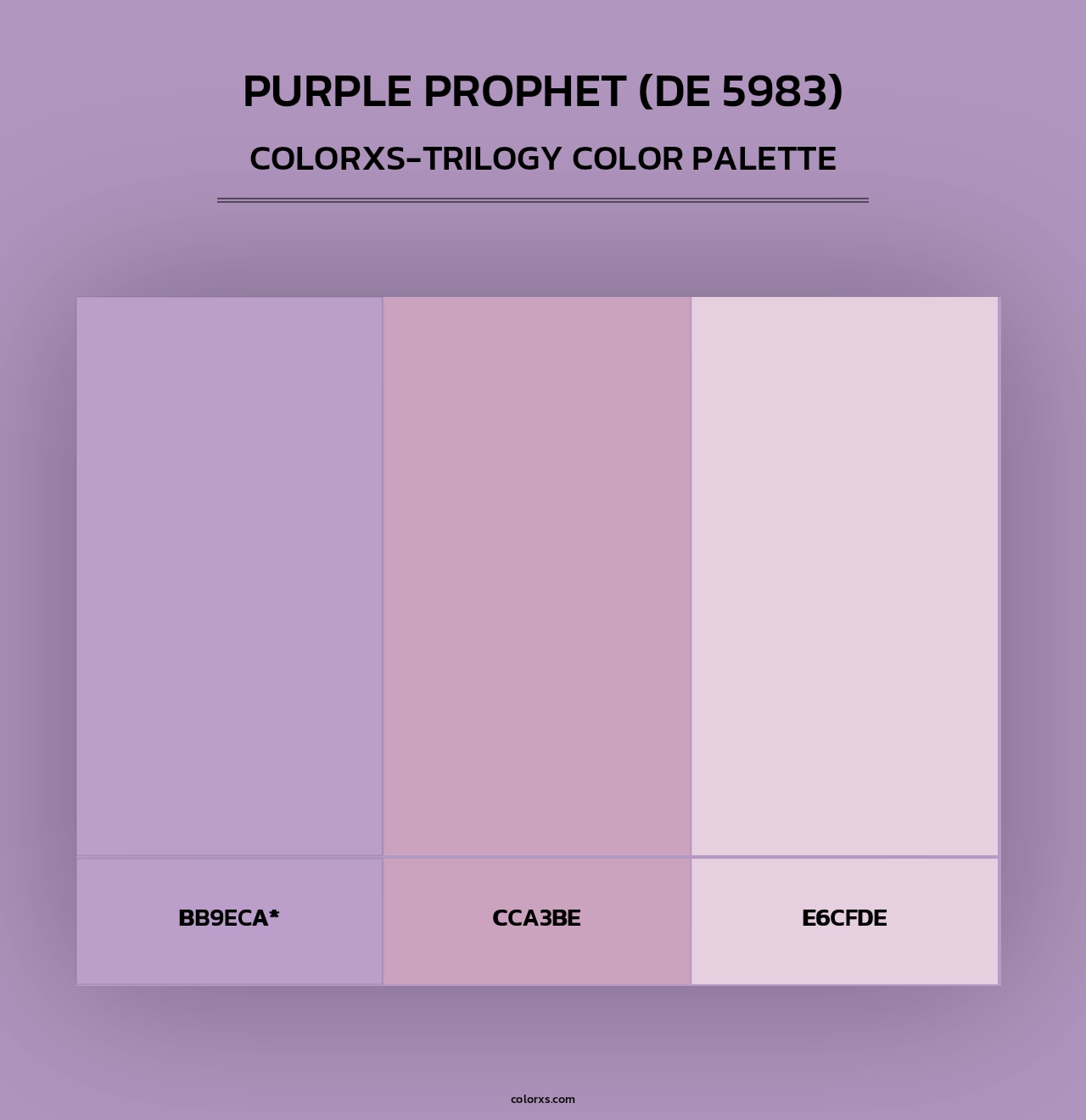 Purple Prophet (DE 5983) - Colorxs Trilogy Palette