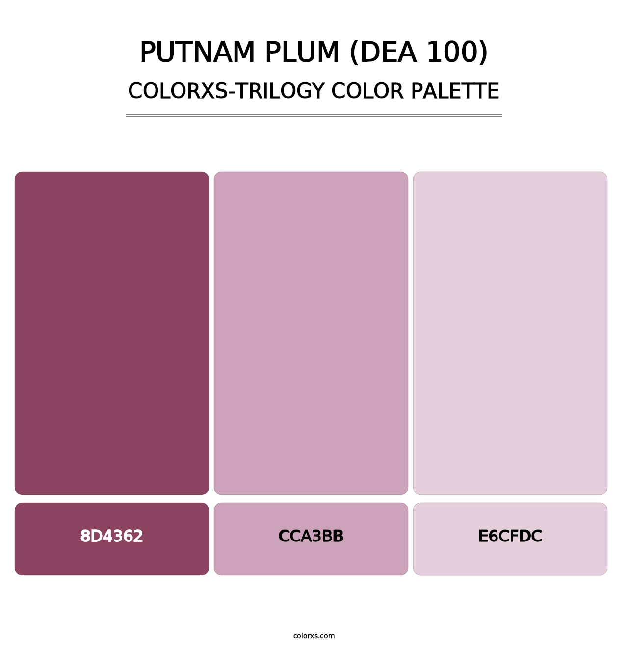 Putnam Plum (DEA 100) - Colorxs Trilogy Palette