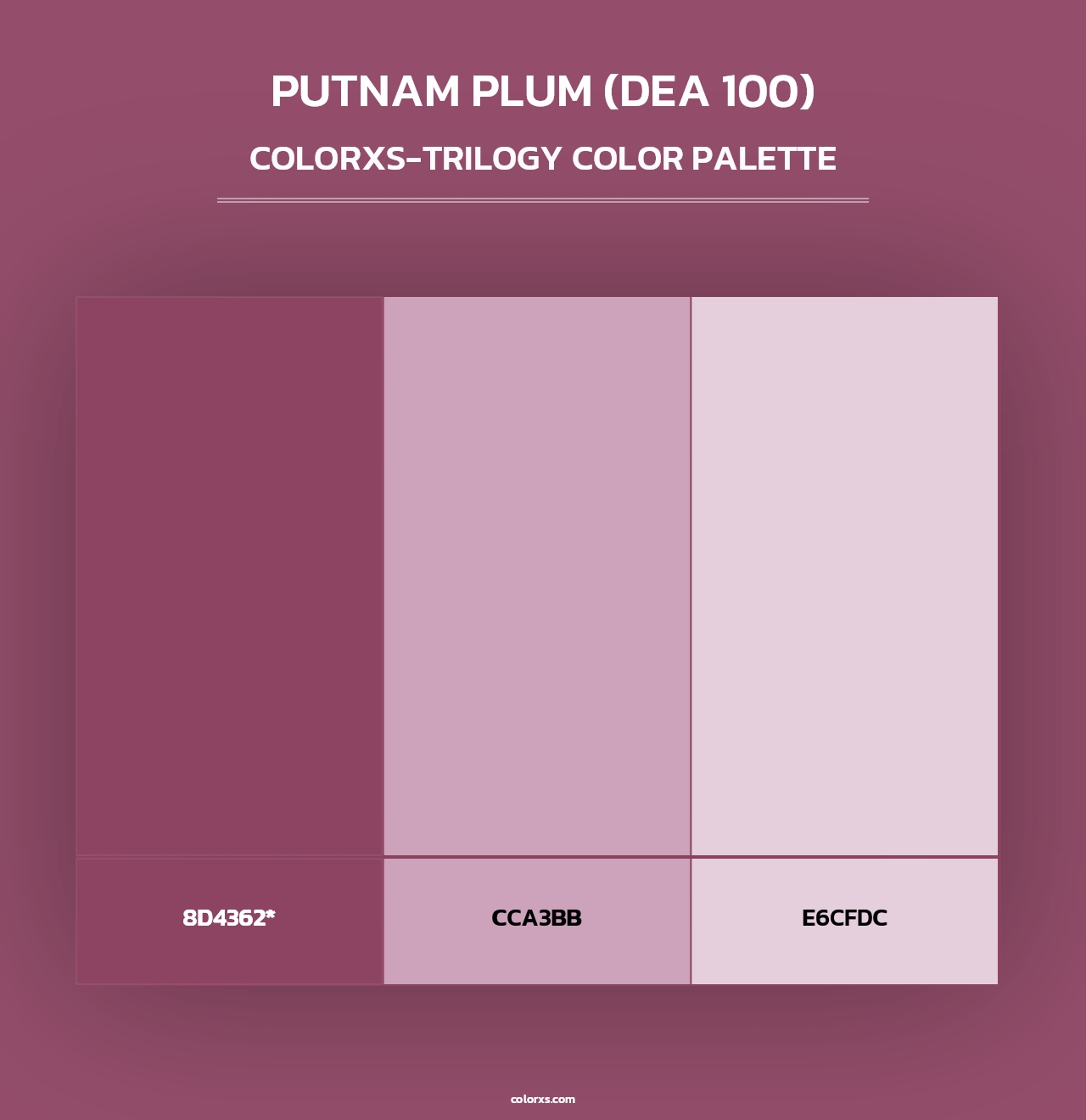 Putnam Plum (DEA 100) - Colorxs Trilogy Palette