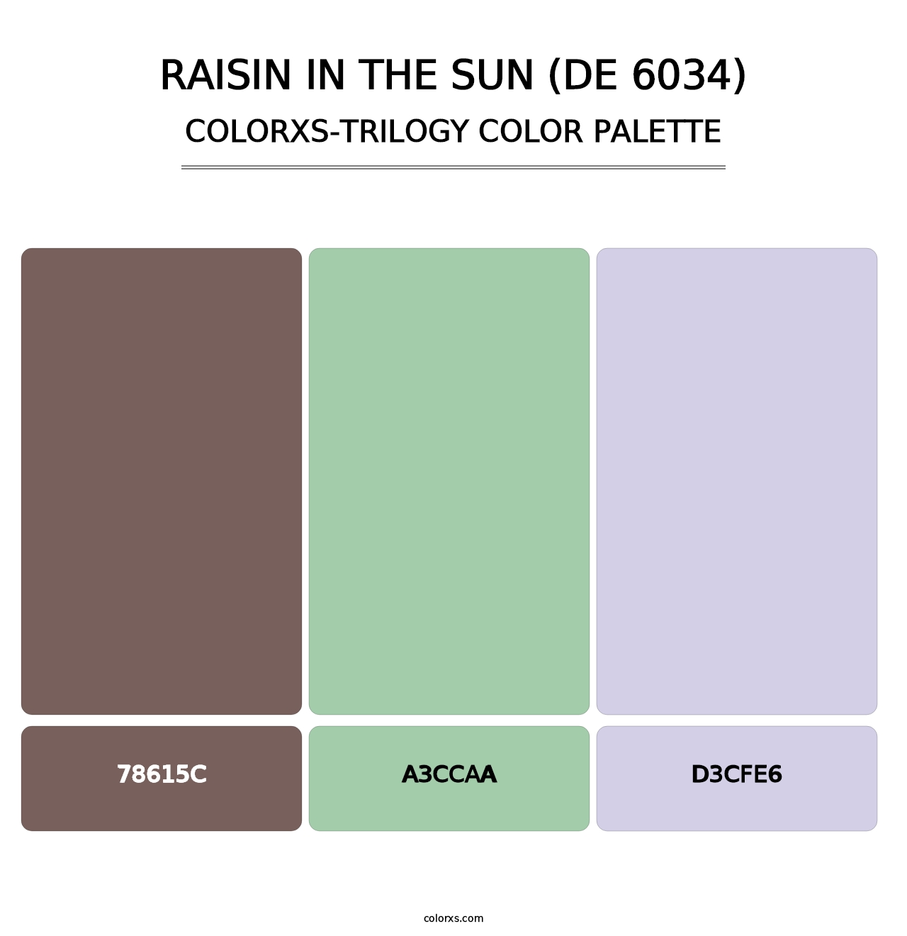 Raisin in the Sun (DE 6034) - Colorxs Trilogy Palette