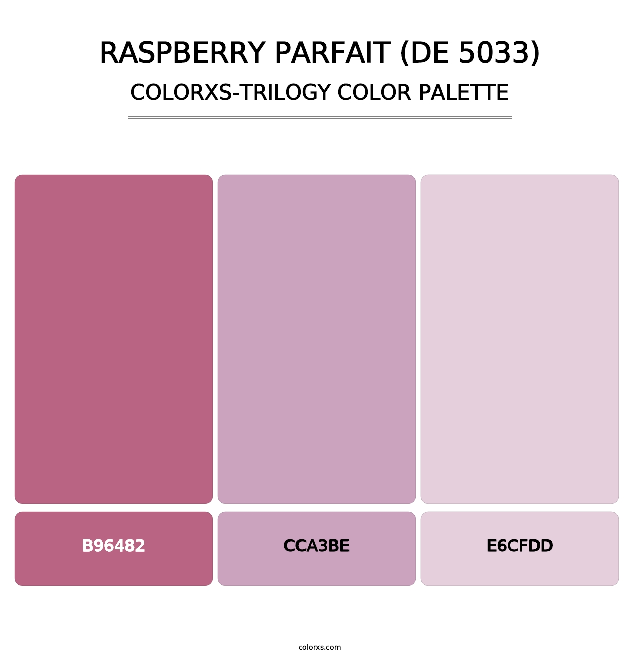 Raspberry Parfait (DE 5033) - Colorxs Trilogy Palette