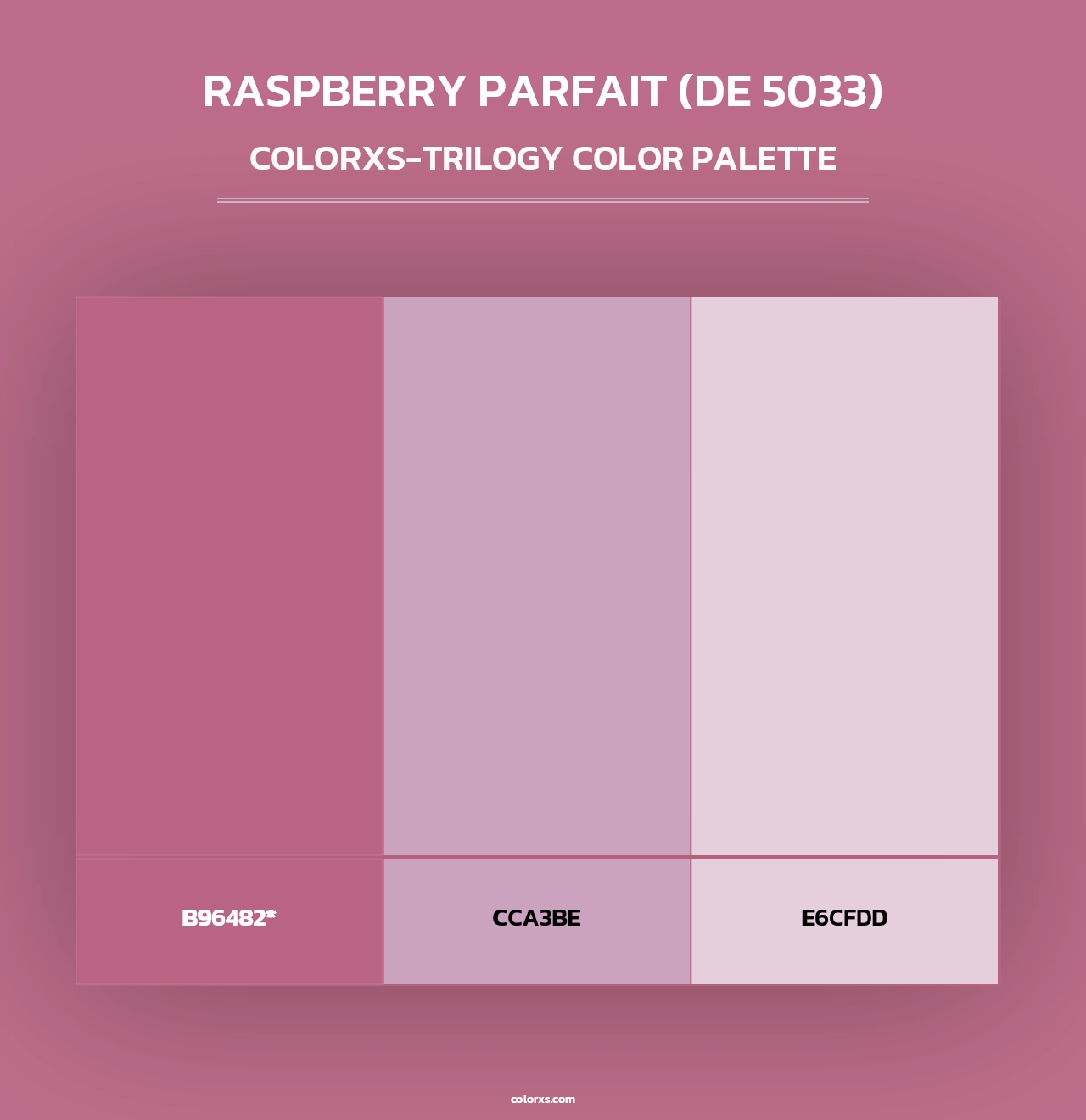 Raspberry Parfait (DE 5033) - Colorxs Trilogy Palette