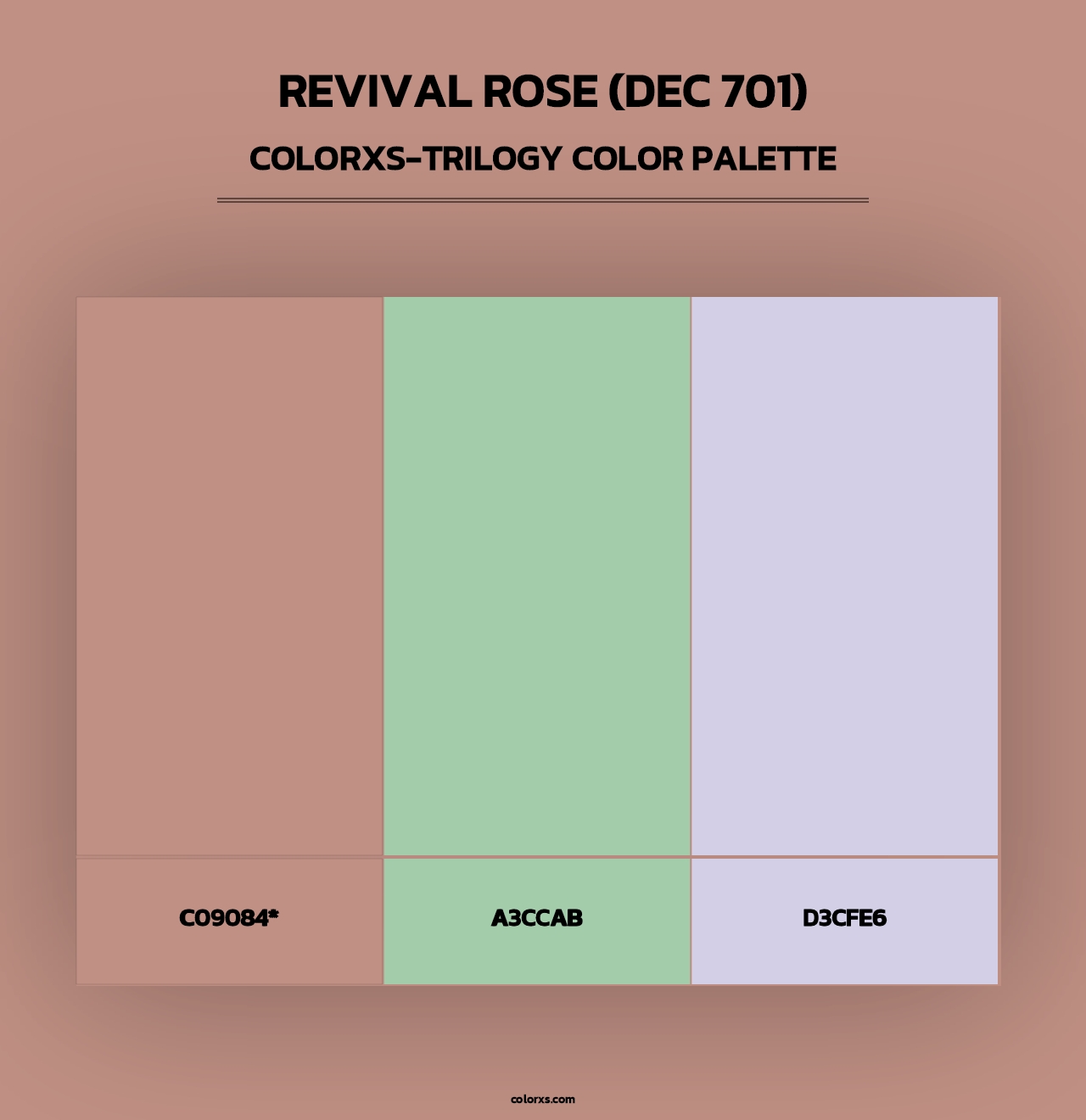 Revival Rose (DEC 701) - Colorxs Trilogy Palette