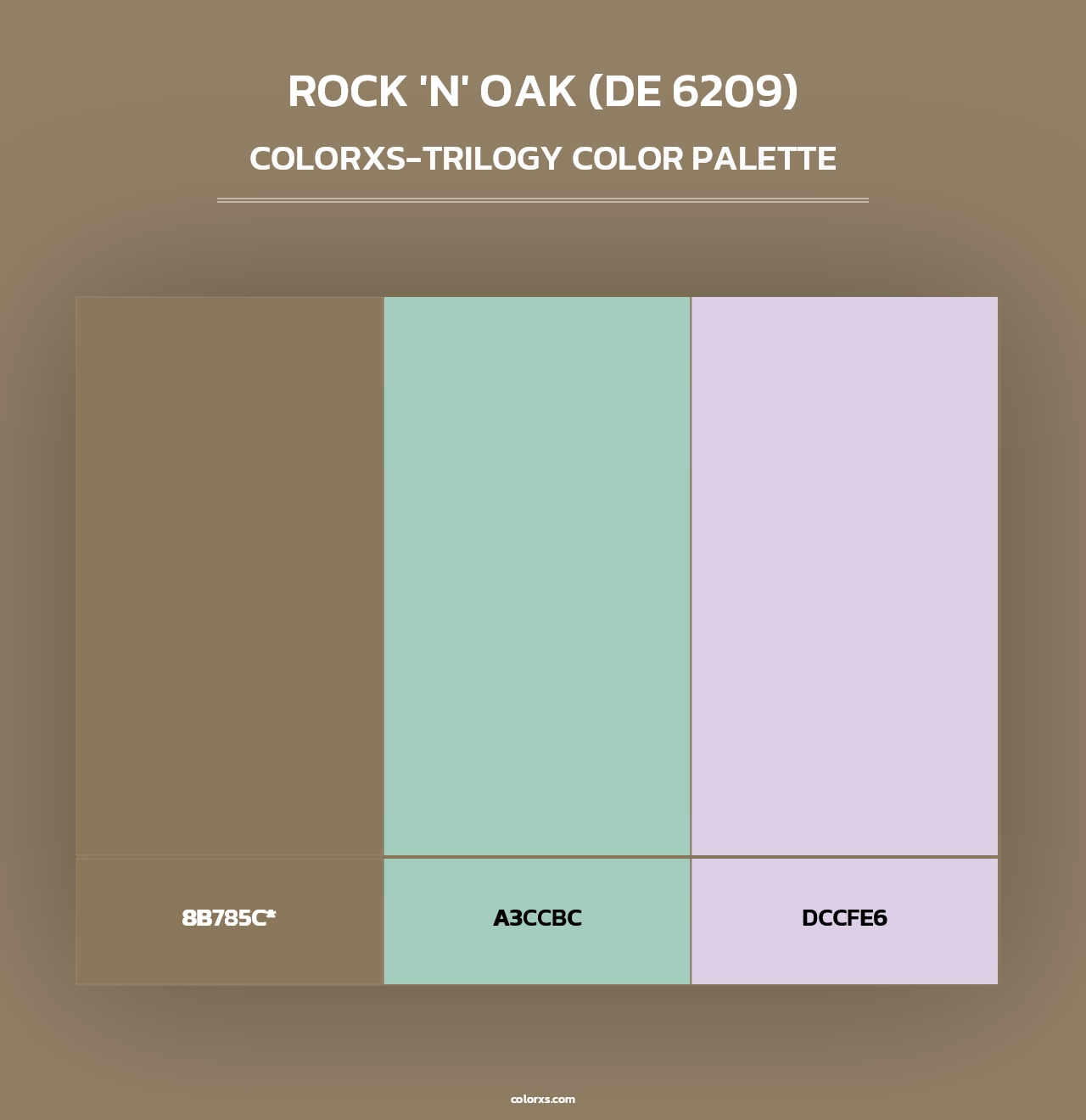 Rock 'n' Oak (DE 6209) - Colorxs Trilogy Palette