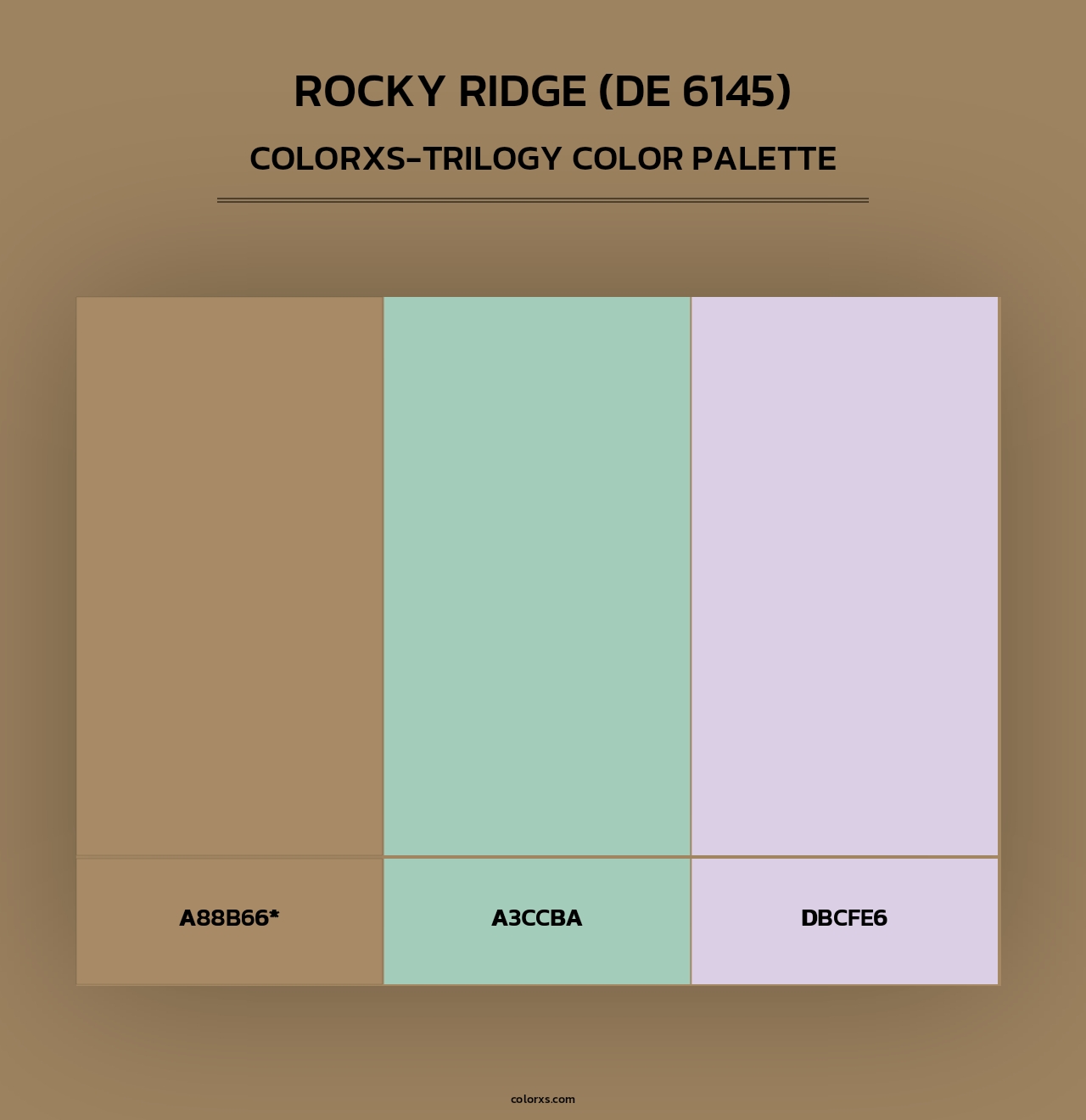 Rocky Ridge (DE 6145) - Colorxs Trilogy Palette