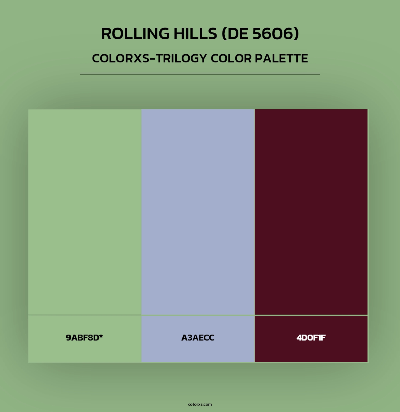 Rolling Hills (DE 5606) - Colorxs Trilogy Palette