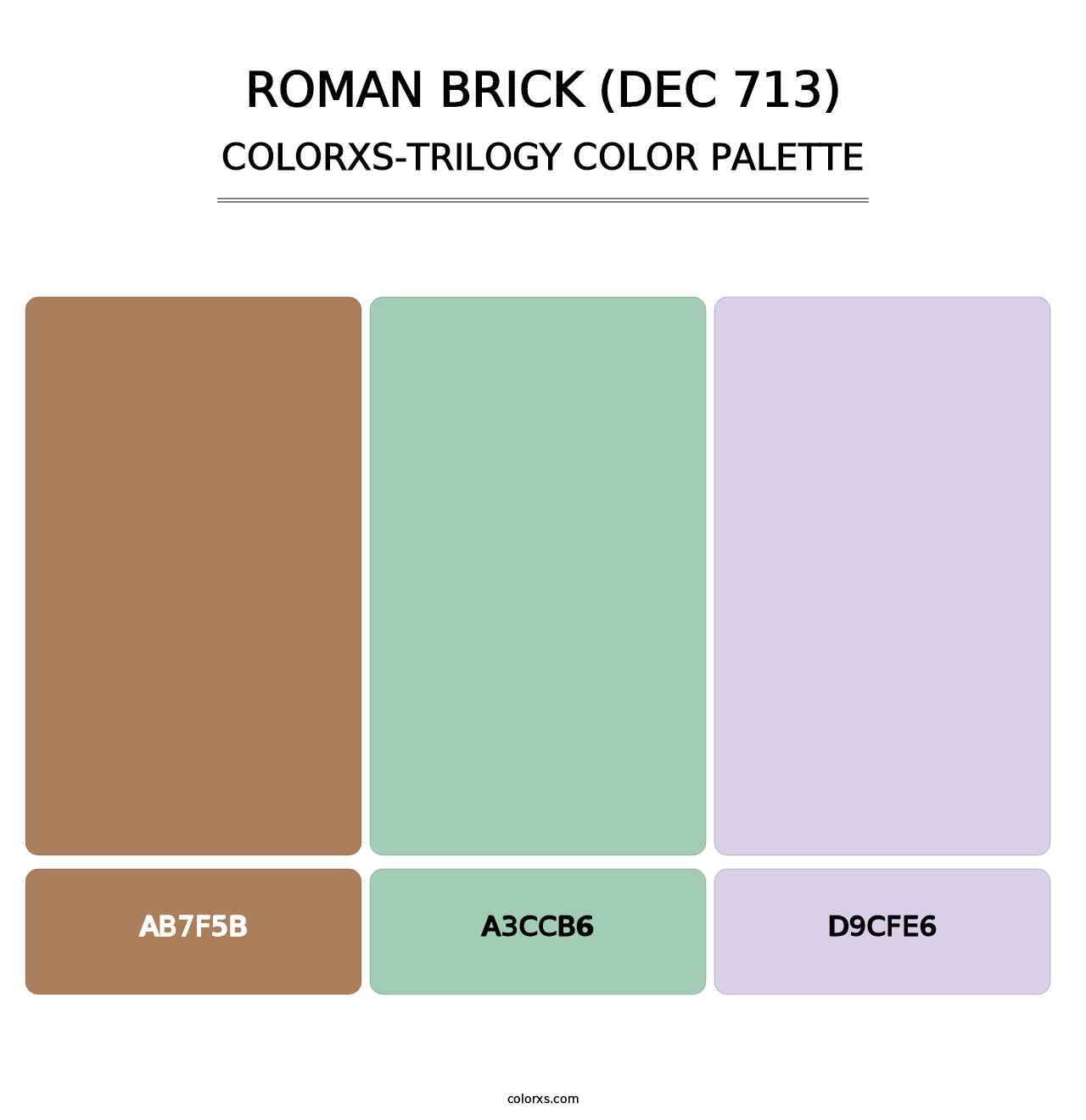 Roman Brick (DEC 713) - Colorxs Trilogy Palette