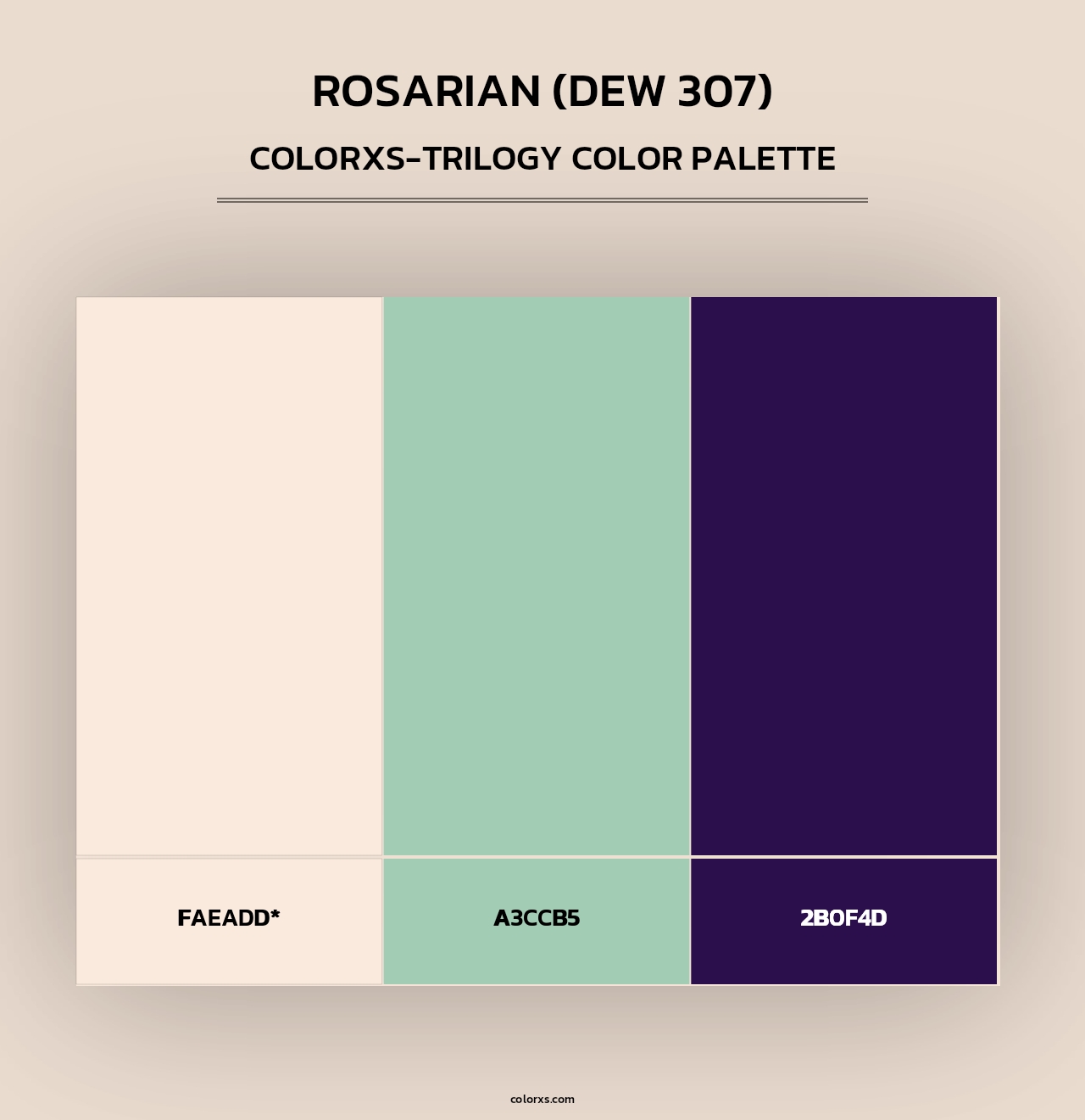 Rosarian (DEW 307) - Colorxs Trilogy Palette