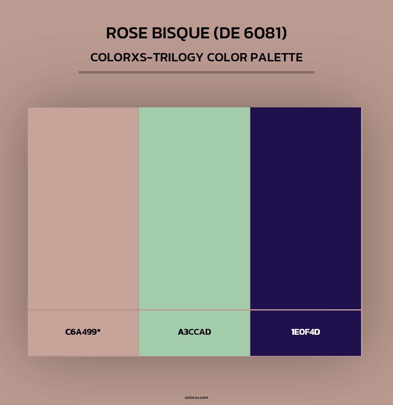 Rose Bisque (DE 6081) - Colorxs Trilogy Palette