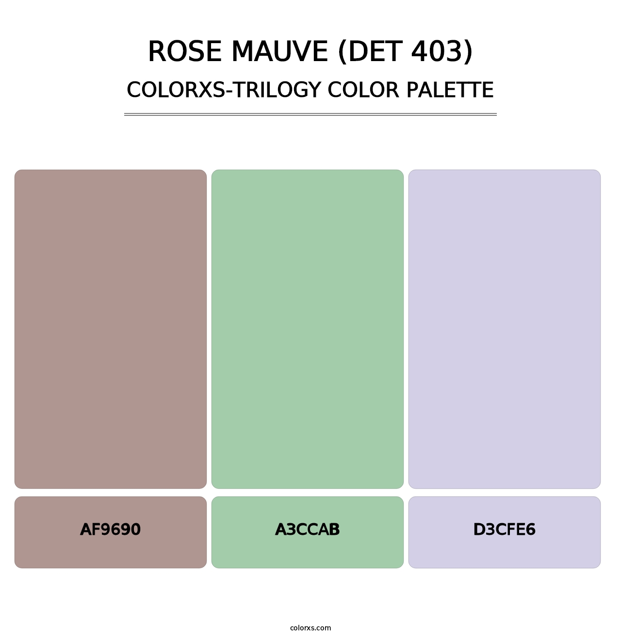 Rose Mauve (DET 403) - Colorxs Trilogy Palette