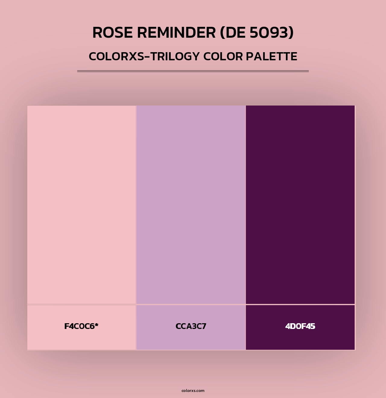 Rose Reminder (DE 5093) - Colorxs Trilogy Palette