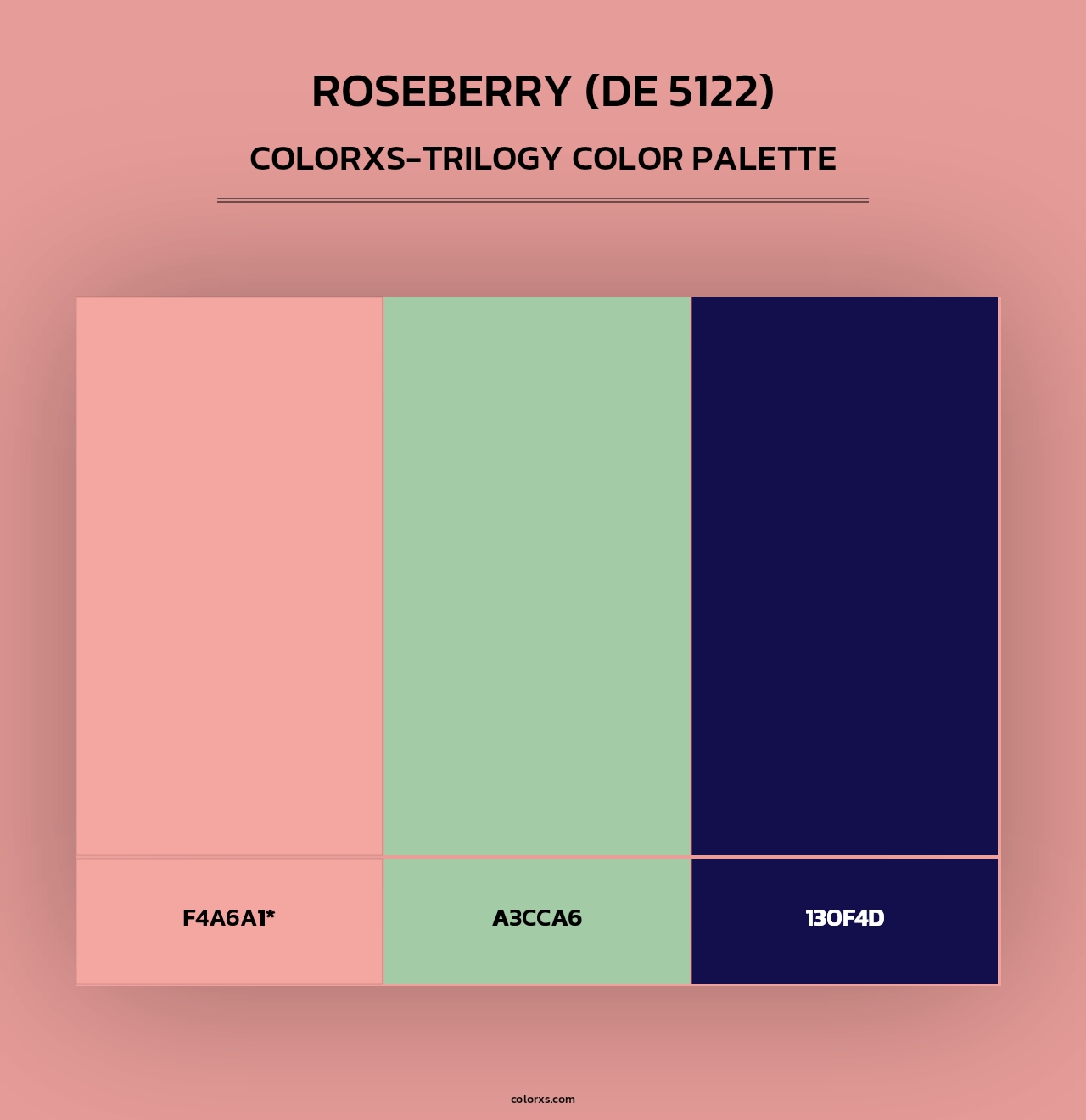 Roseberry (DE 5122) - Colorxs Trilogy Palette