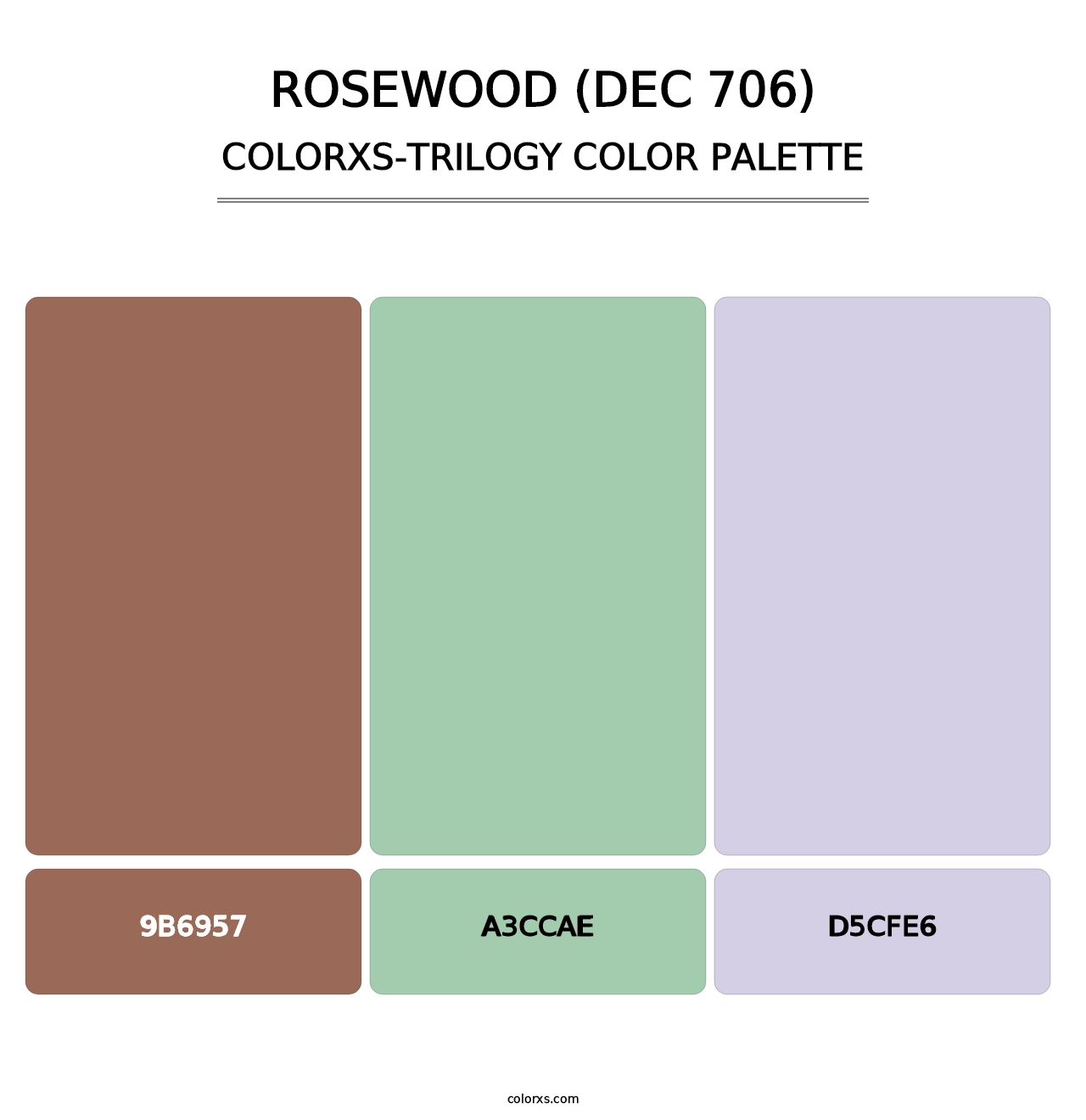 Rosewood (DEC 706) - Colorxs Trilogy Palette
