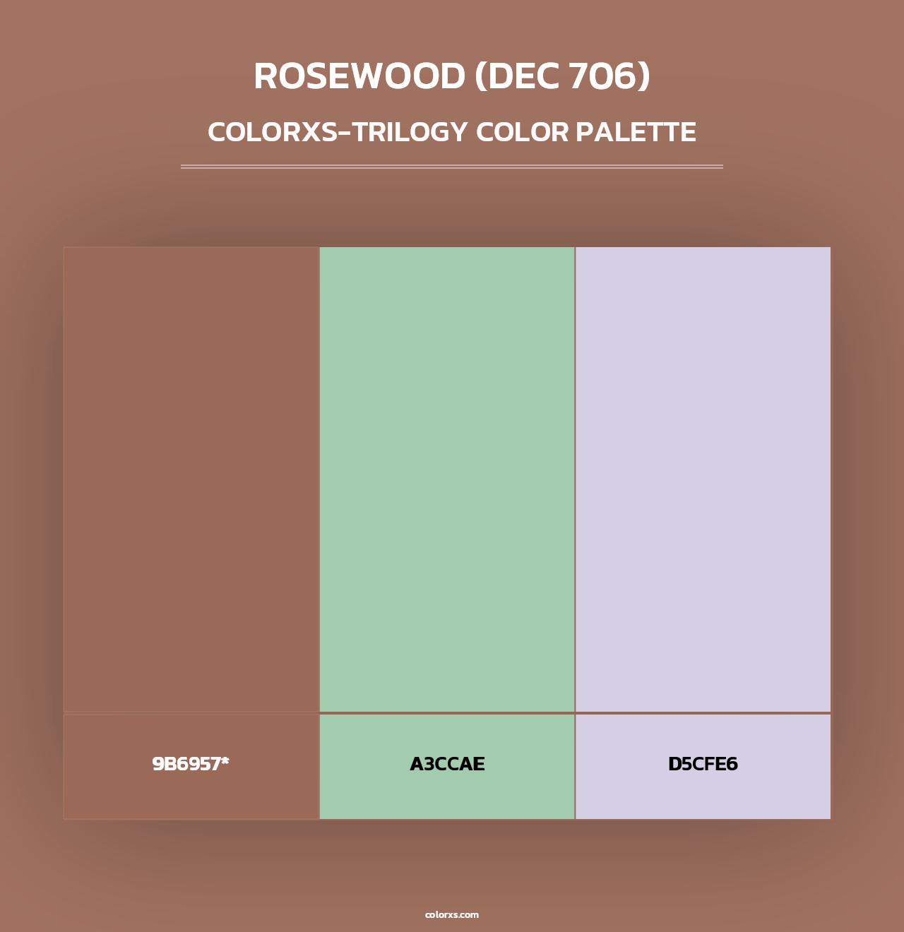 Rosewood (DEC 706) - Colorxs Trilogy Palette