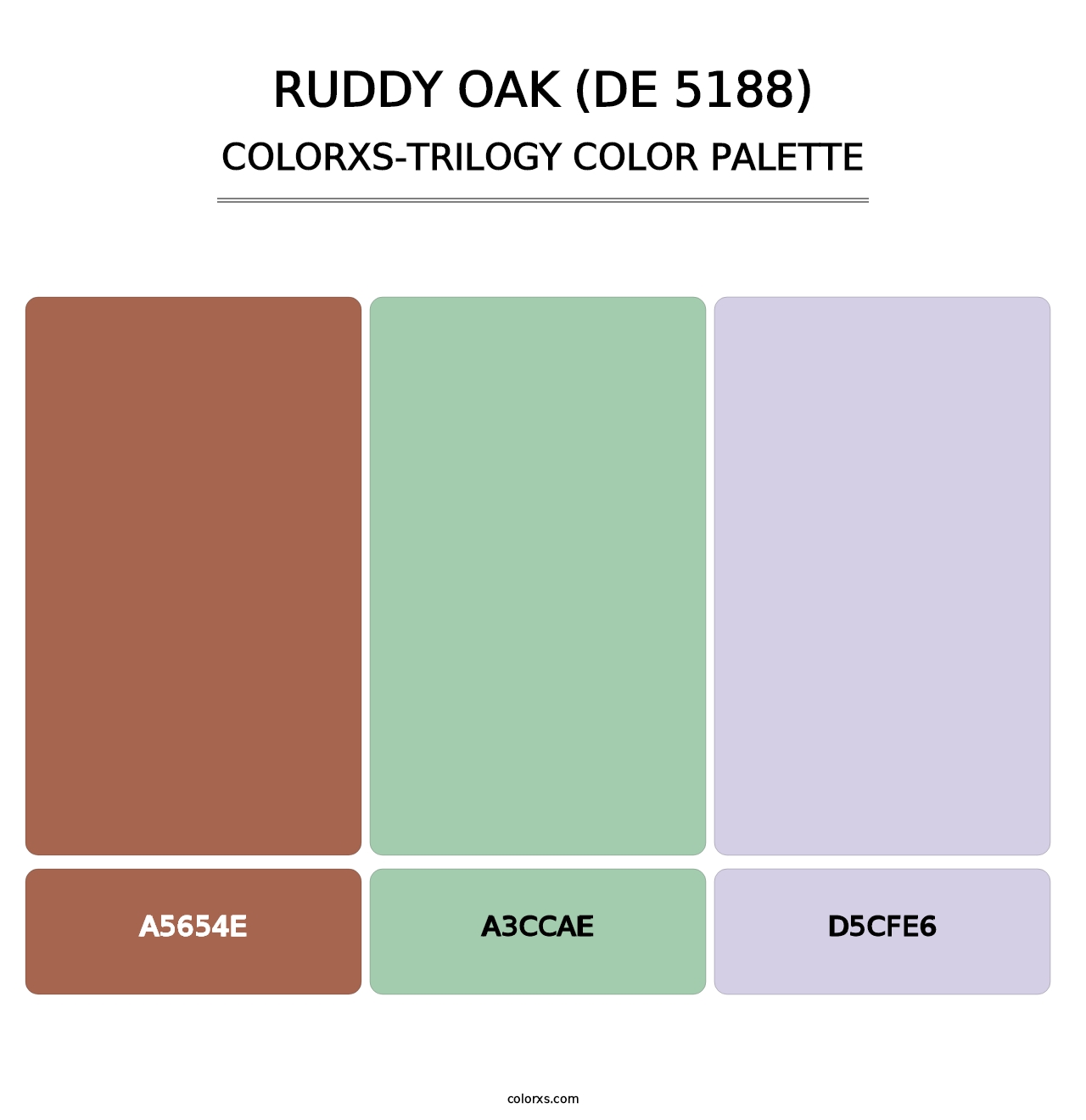 Ruddy Oak (DE 5188) - Colorxs Trilogy Palette