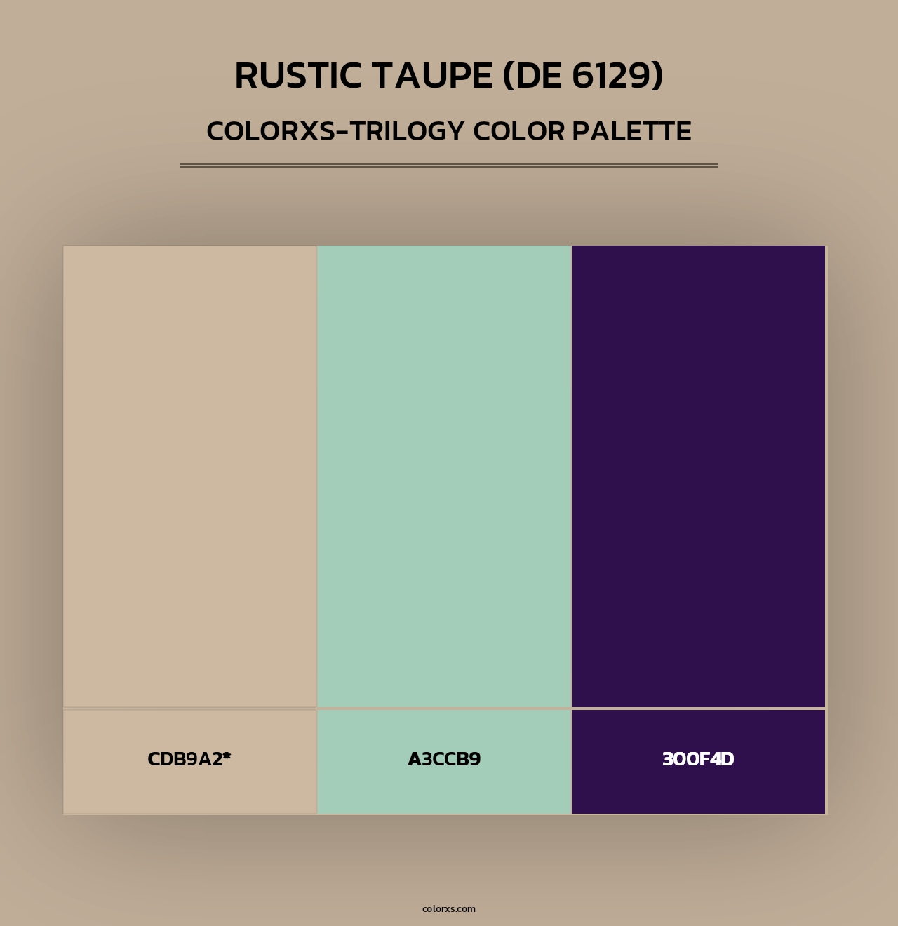 Rustic Taupe (DE 6129) - Colorxs Trilogy Palette