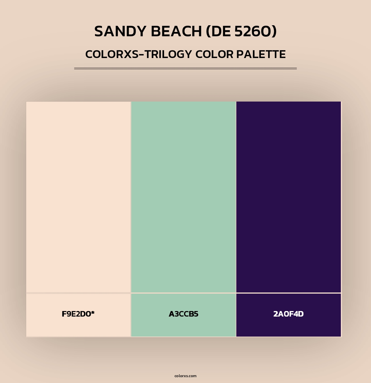 Sandy Beach (DE 5260) - Colorxs Trilogy Palette