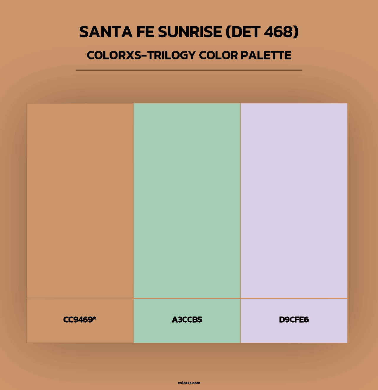 Santa Fe Sunrise (DET 468) - Colorxs Trilogy Palette