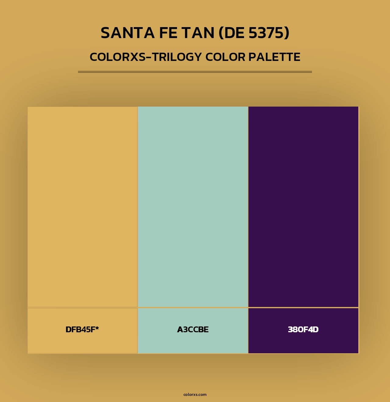 Santa Fe Tan (DE 5375) - Colorxs Trilogy Palette