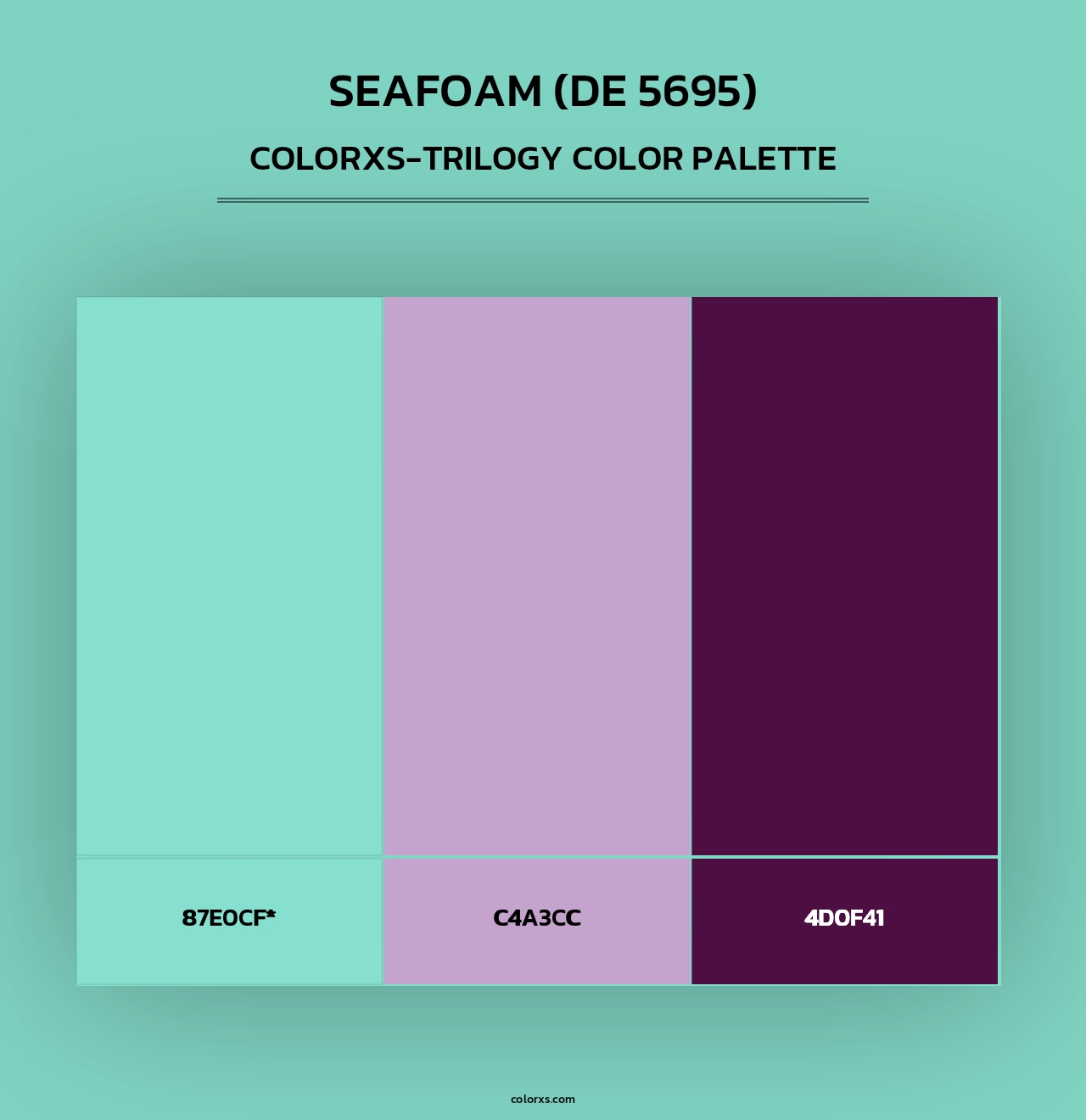 Seafoam (DE 5695) - Colorxs Trilogy Palette