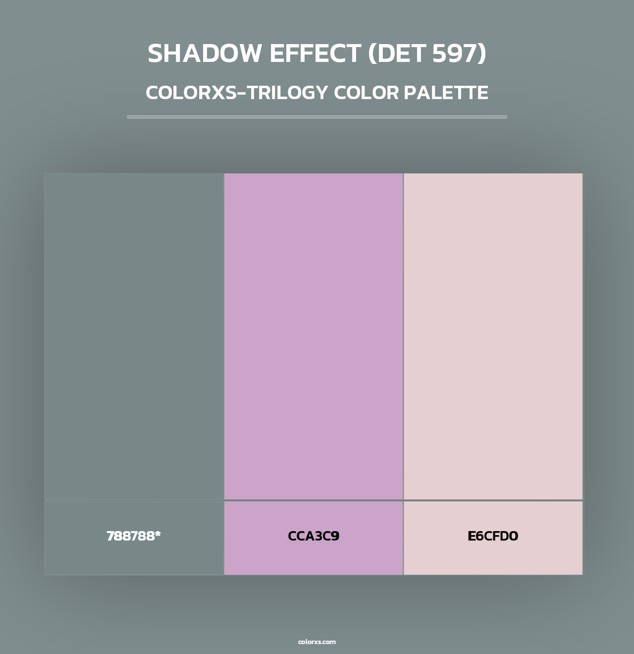 Shadow Effect (DET 597) - Colorxs Trilogy Palette