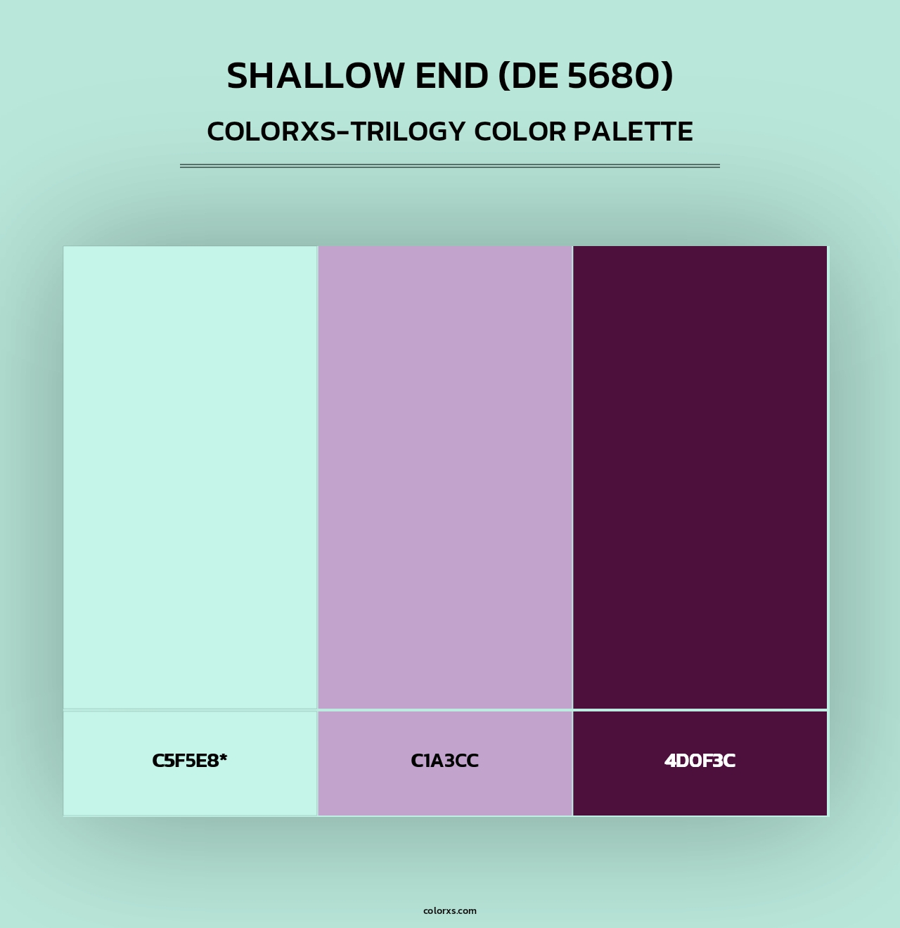Shallow End (DE 5680) - Colorxs Trilogy Palette