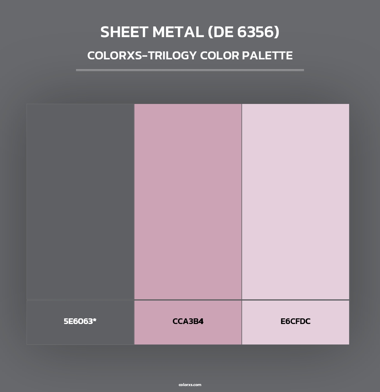 Sheet Metal (DE 6356) - Colorxs Trilogy Palette