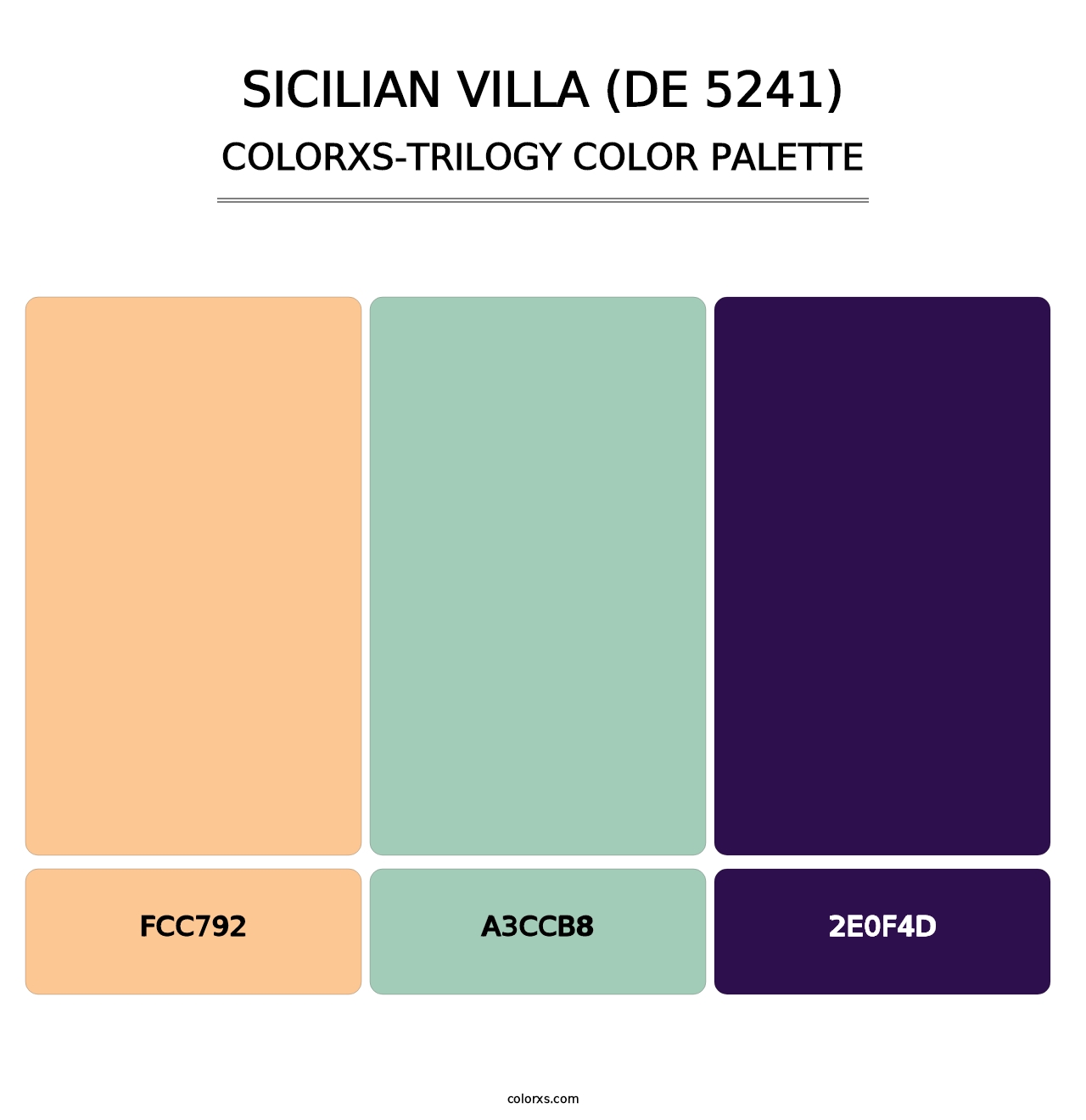 Sicilian Villa (DE 5241) - Colorxs Trilogy Palette