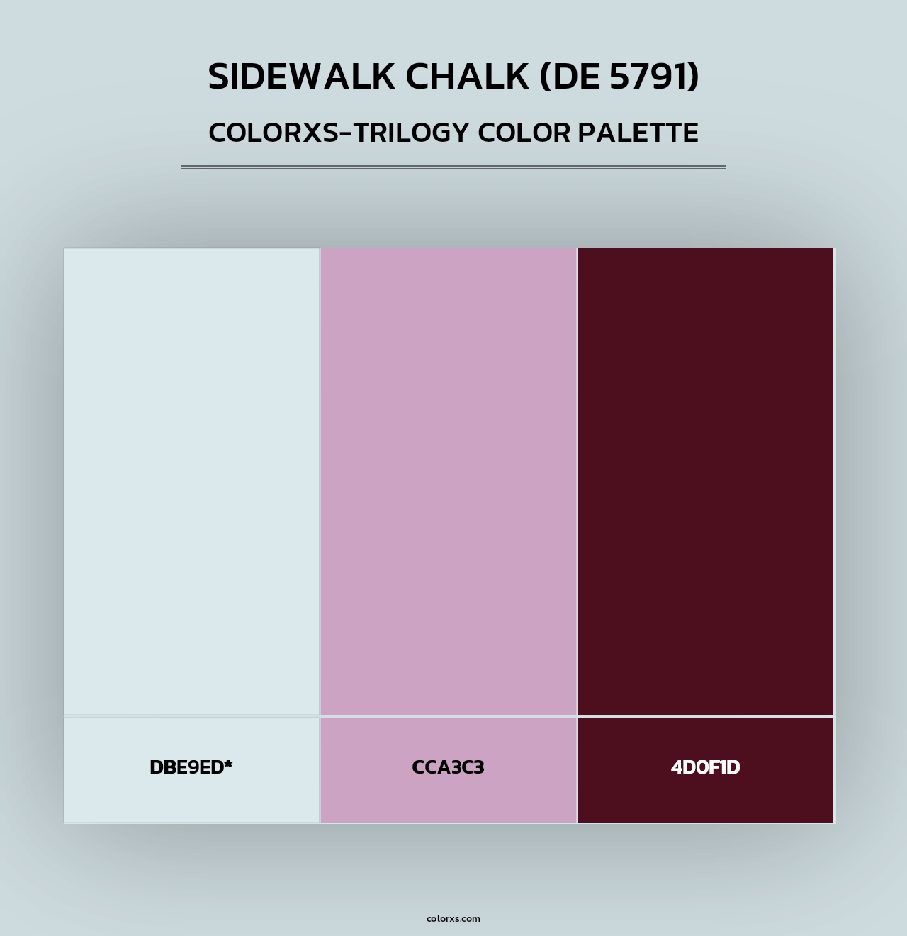 Sidewalk Chalk (DE 5791) - Colorxs Trilogy Palette