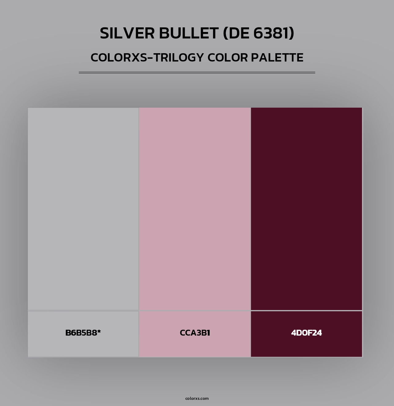 Silver Bullet (DE 6381) - Colorxs Trilogy Palette
