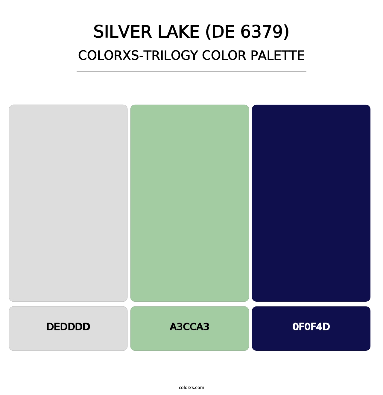 Silver Lake (DE 6379) - Colorxs Trilogy Palette