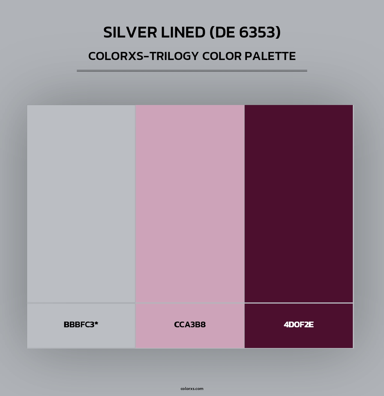 Silver Lined (DE 6353) - Colorxs Trilogy Palette